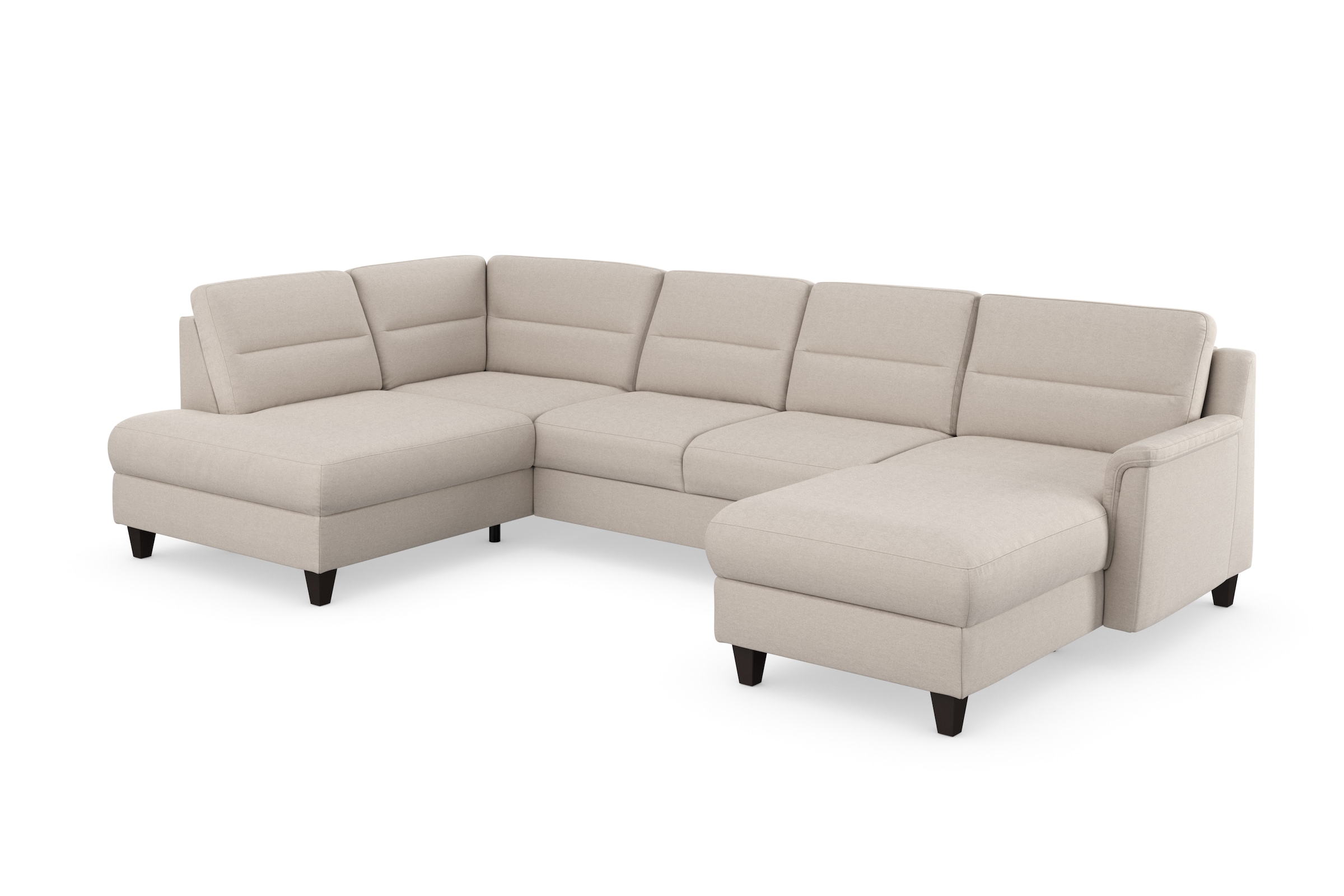sit&more Wohnlandschaft »Farö U-Form«, inklusive Federkern, wahlweise mit Bettfunktion und Bettkasten