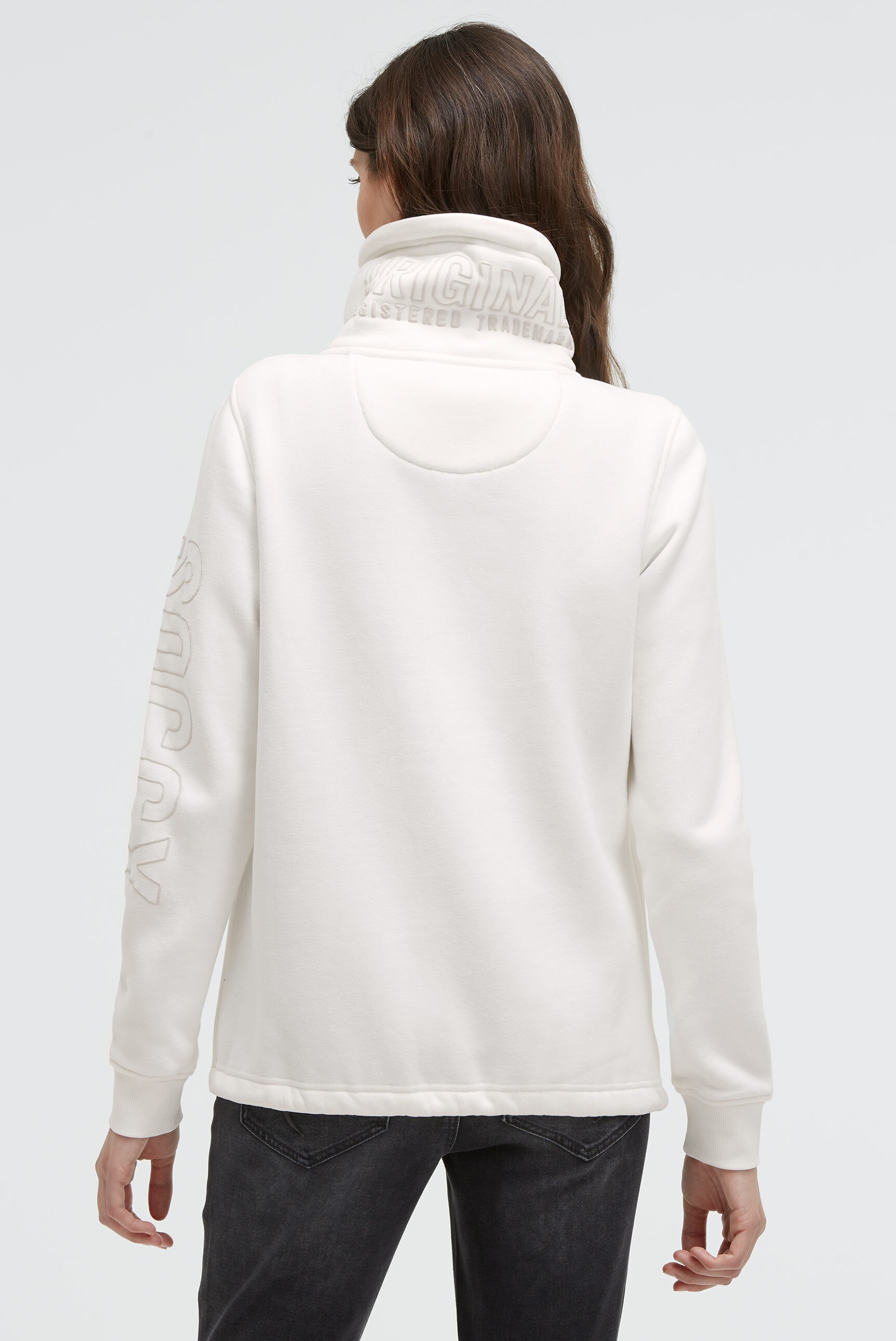 SOCCX Sweatjacke, mit Bindeband am Saum günstig online kaufen