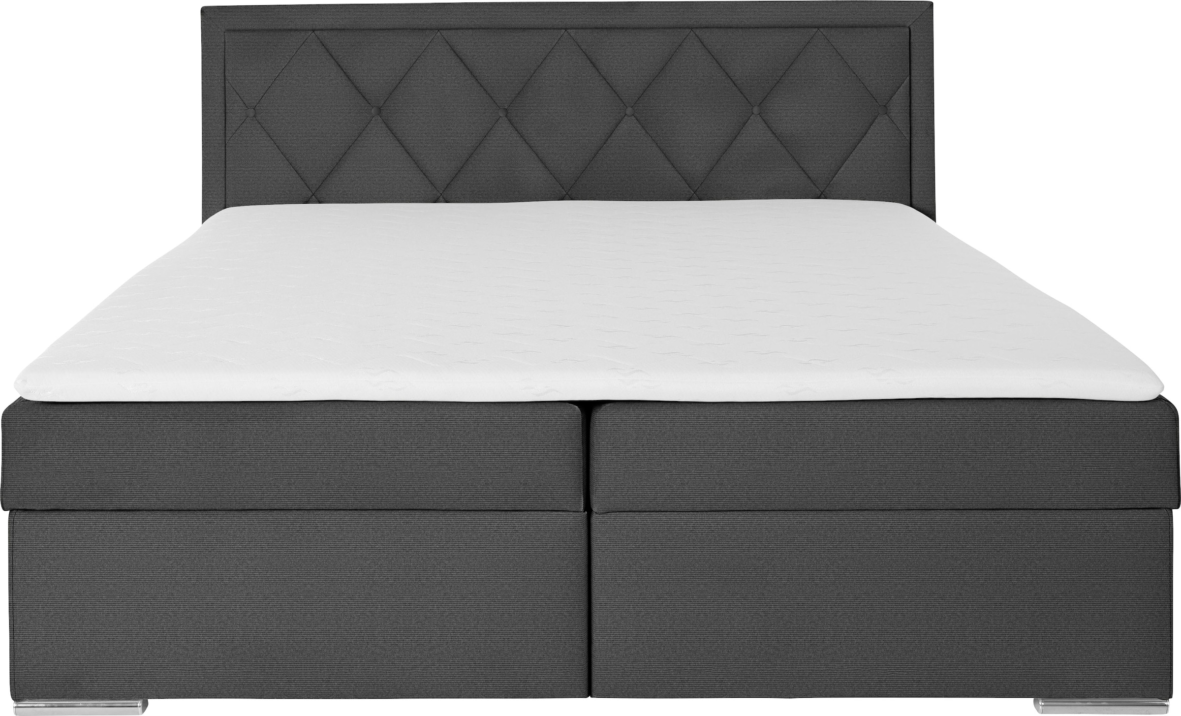 Leonique Boxbett »Alfie, Bestseller, wahlweise mit Bettkasten«, mit Knopfheftung im Kopfteil, H2, H3 und H4 wählbar