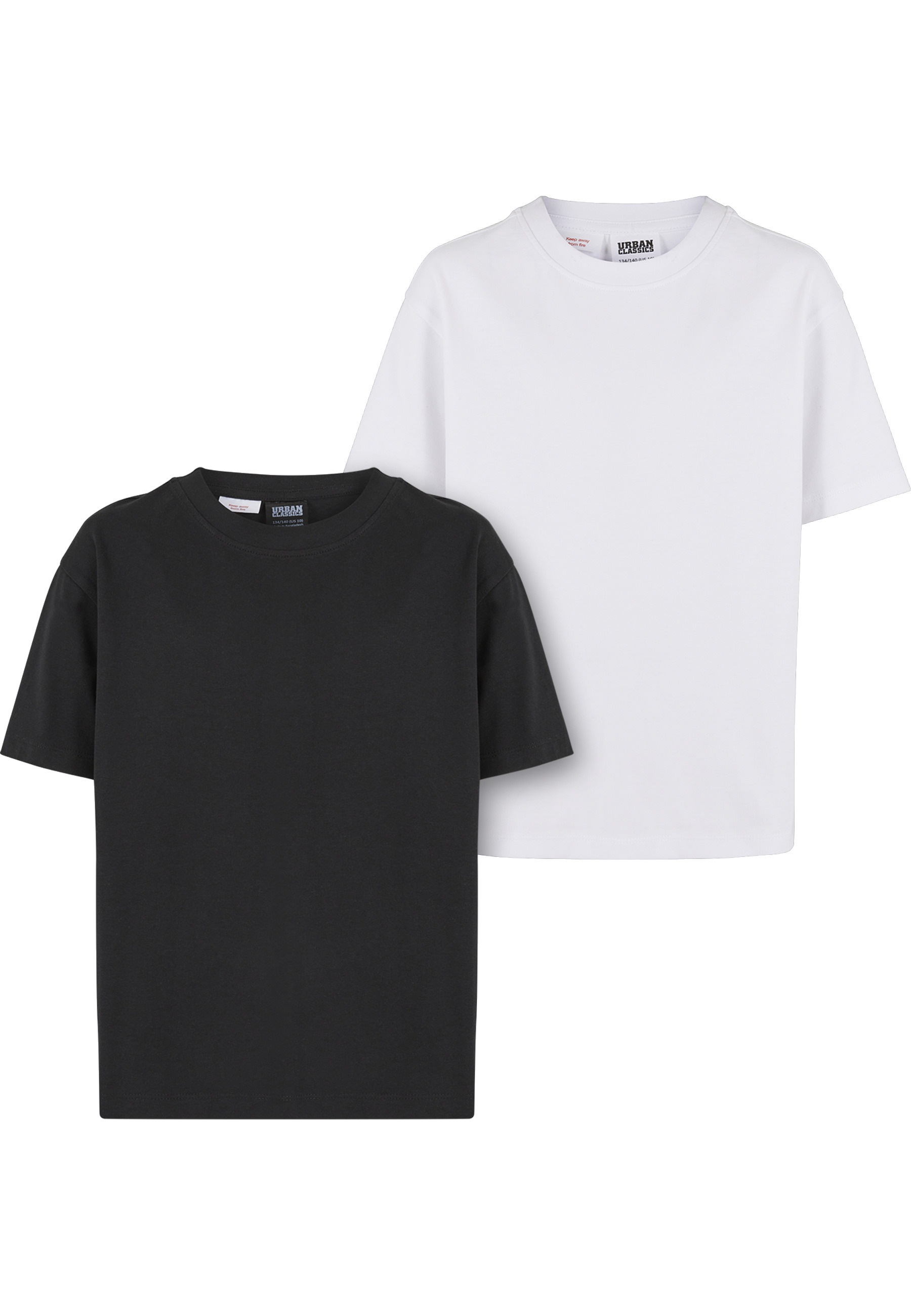URBAN CLASSICS T-Shirt "Urban Classics Girls Oversized Boyfriend Tee 2-Pack" 1 Stk.