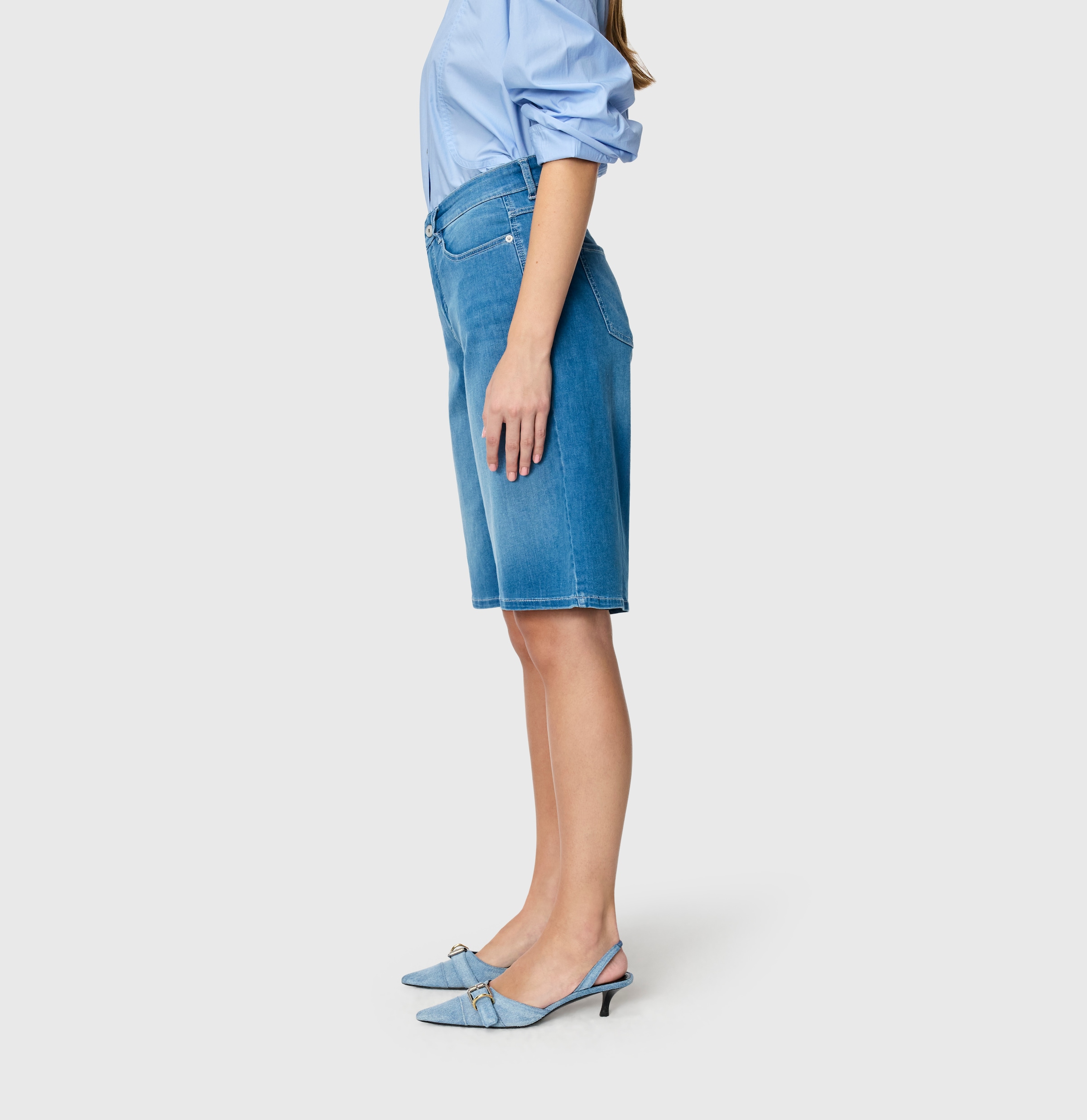 MAC Bermudas »DREAM WIDE Bermuda«  Jeans mit weitem Bein