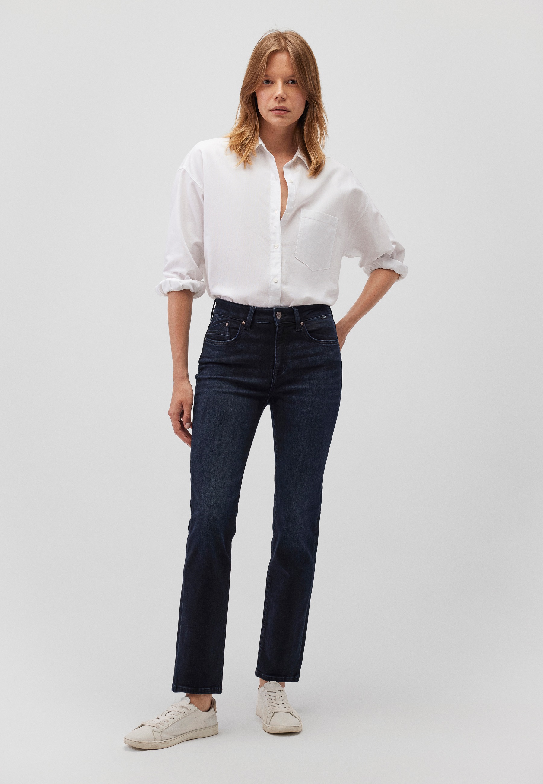 Mavi Straight-Jeans »KENDRA« gerde Form