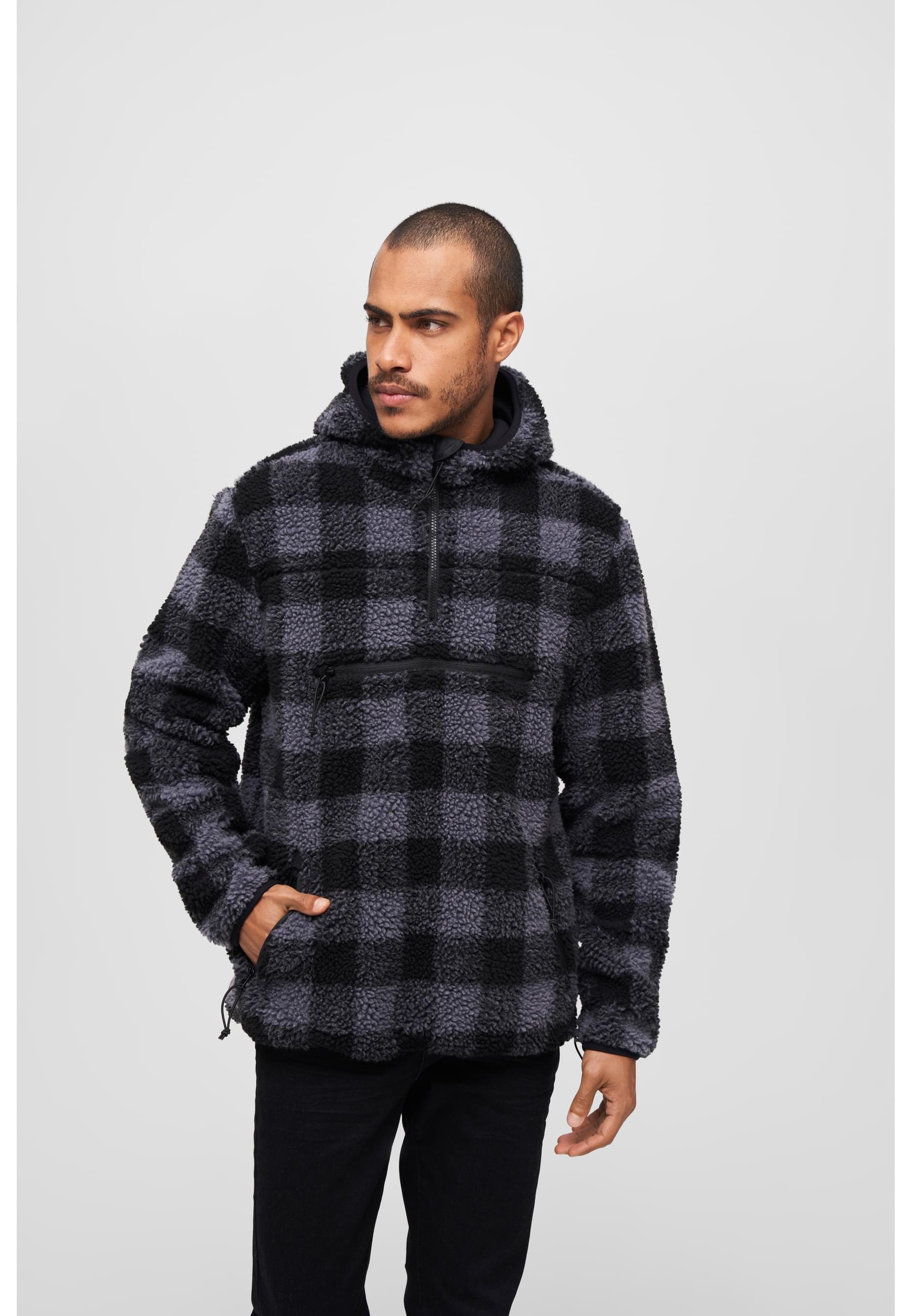 Brandit Anorak »Brandit Herren Teddyfleece Worker Pullover«, (1 St.), mit Kapuze