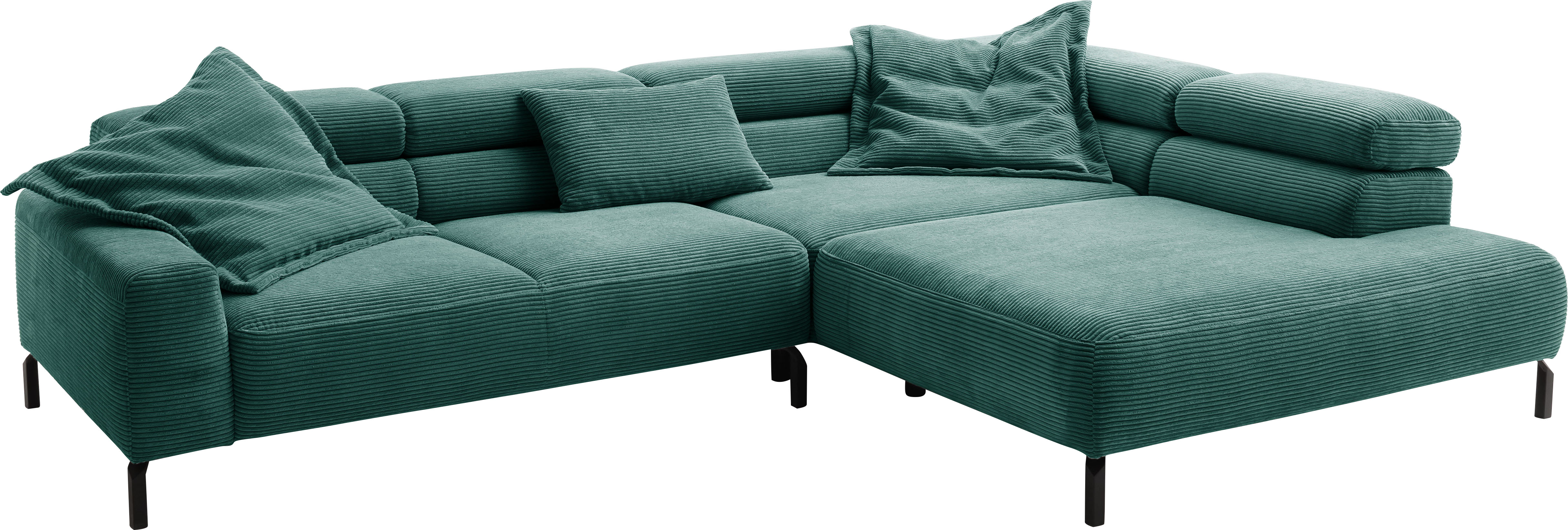 Thumbnail - PLACES OF STYLE Ecksofa "Antonelli, L-Form, inkl. Kopfteilverstellung, Breite 312 cm" mit elektrischer Sitztiefenverstel...