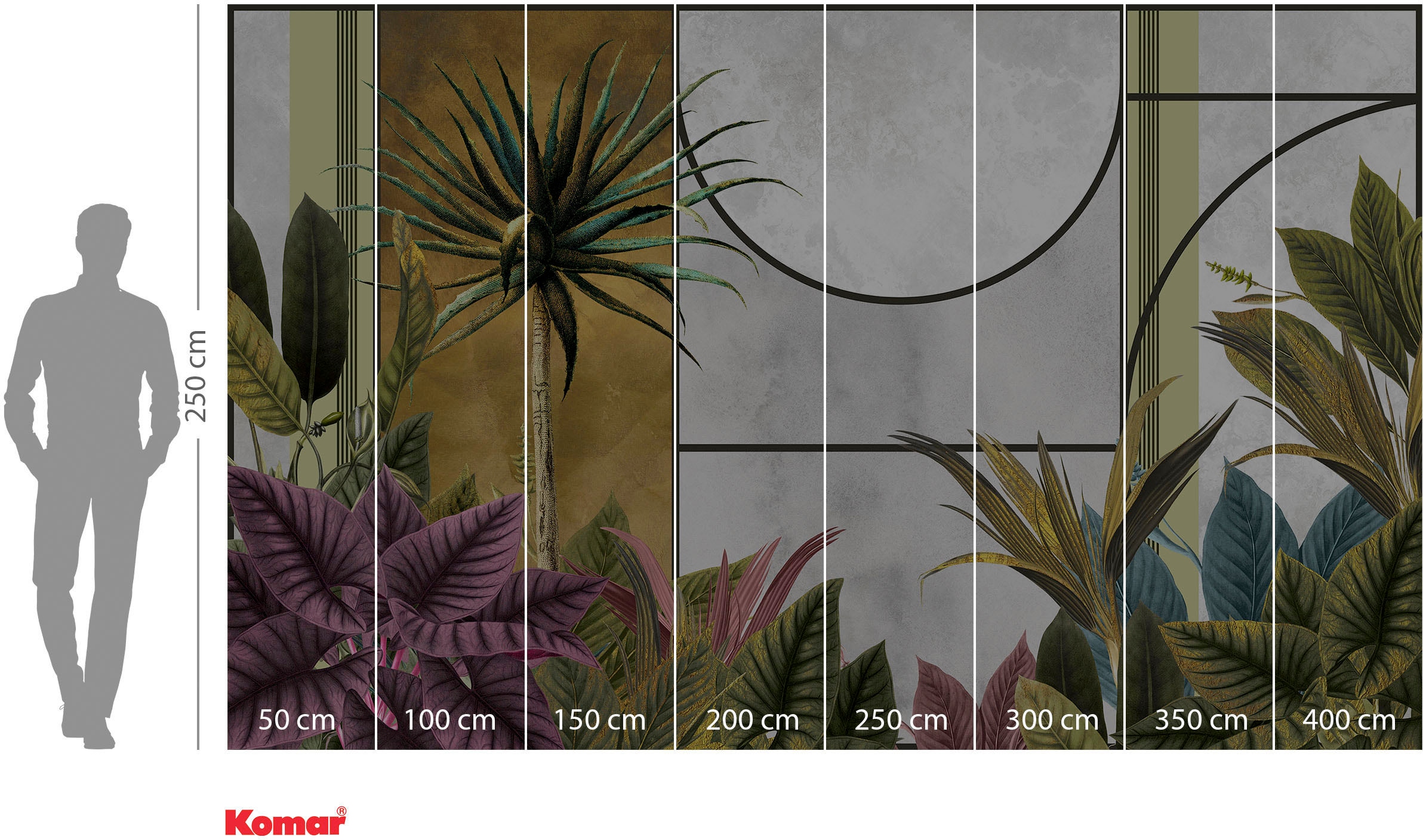Komar Vliestapete »Digitaldruck Vlies - Timeless Temple - Größe 400 x 250 cm«, bedruckt, Wohnzimmer, Schlafzimmer