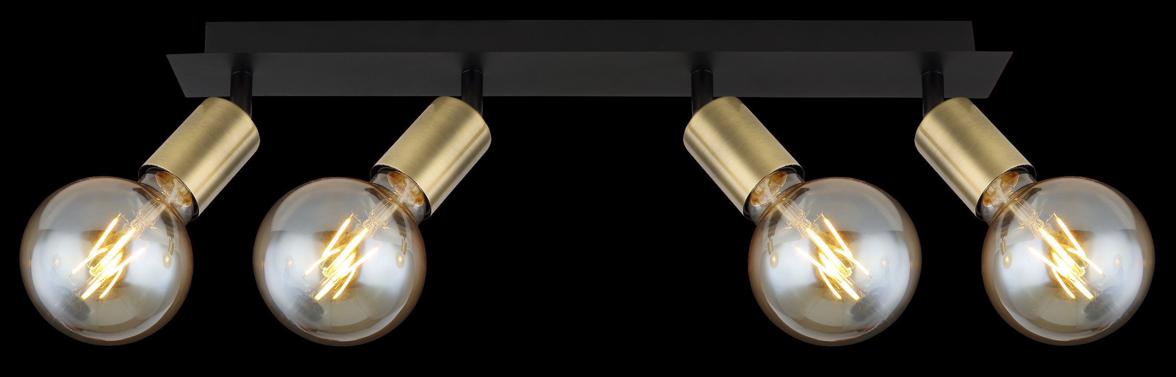 GLOBO LIGHTING Deckenstrahler »LILIANA«, Leuchtmittel E27 | ohne Leuchtmittel, Deckenstrahler/altmessing/Flur/Wohnzimmer
