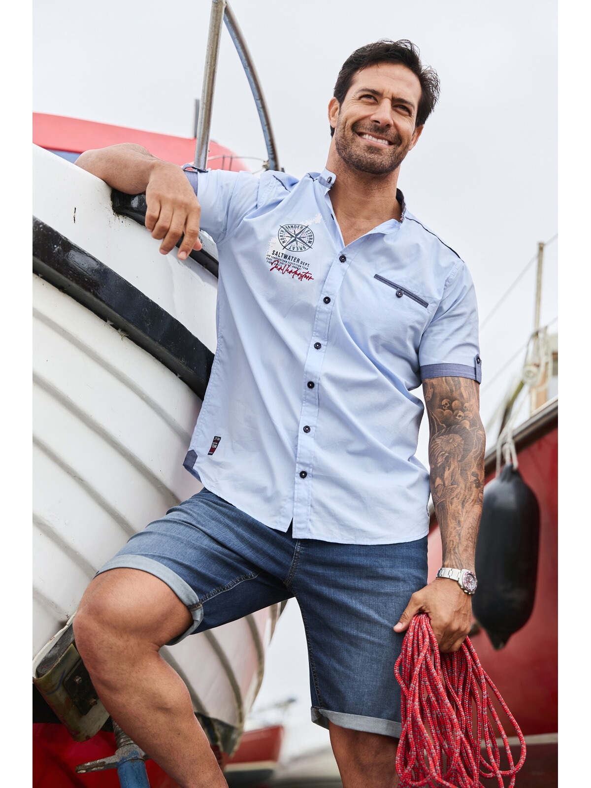 Thumbnail - Jan Vanderstorm Kurzarmhemd "Kurzarmhemd BERGTHAL"