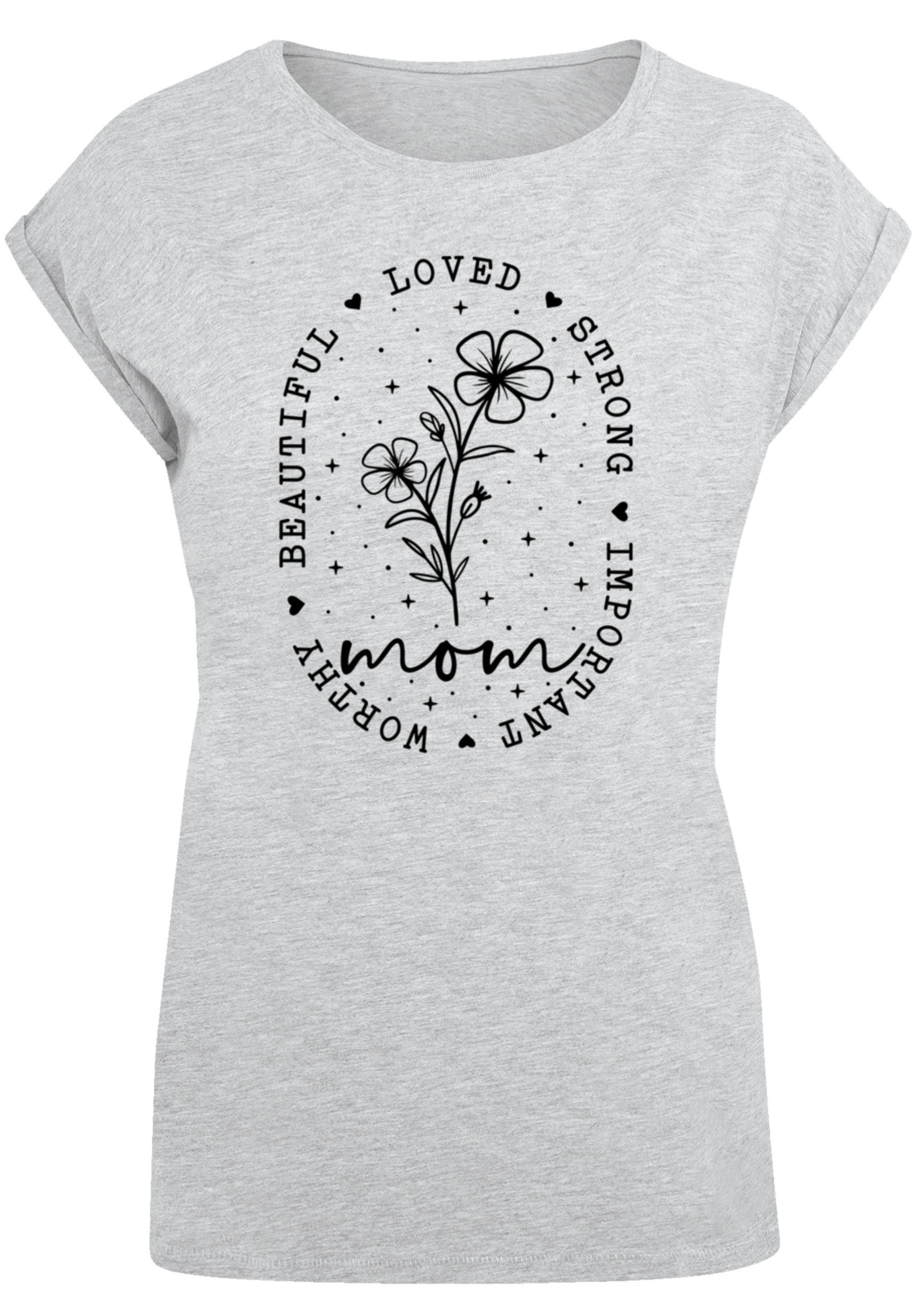 F4NT4STIC T-Shirt »Mothers Day Black Art Print for Mom Best Mom Ever«, Premium Qualität
