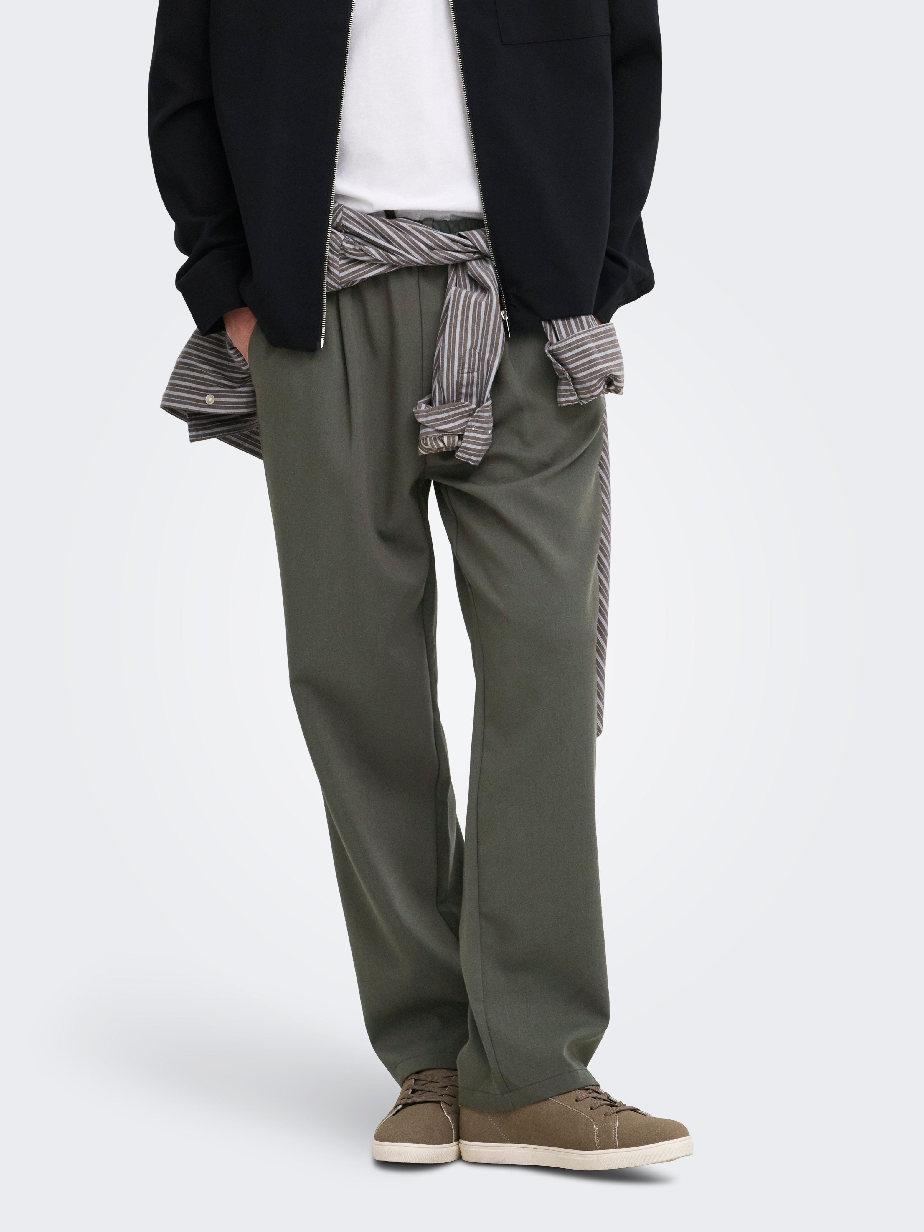 ONLY & SONS Schlupfhose "ONSWILL 0292 LOOSE STRING PANT FRML NOOS" Materialmix, relaxed fit