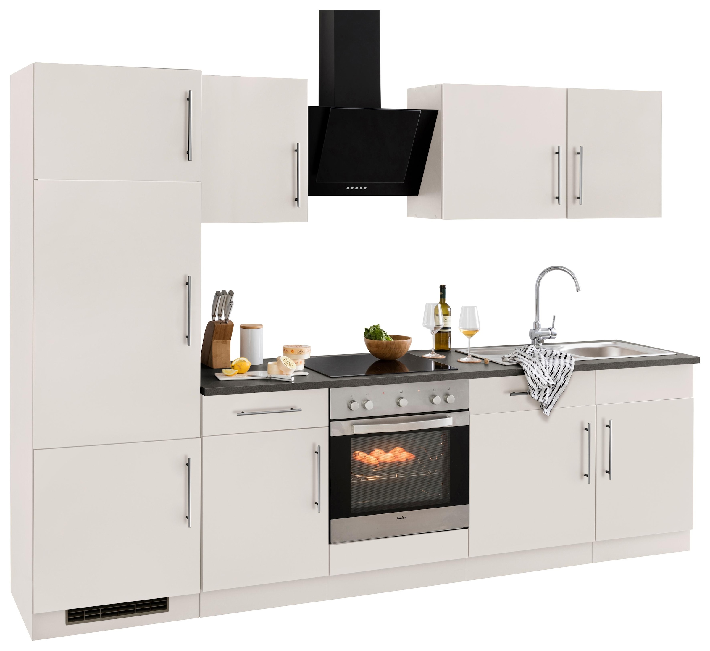 wiho Küchen Küchenzeile "Cali, TOPSELLER" ohne E-Geräte, Breite 280 cm günstig online kaufen