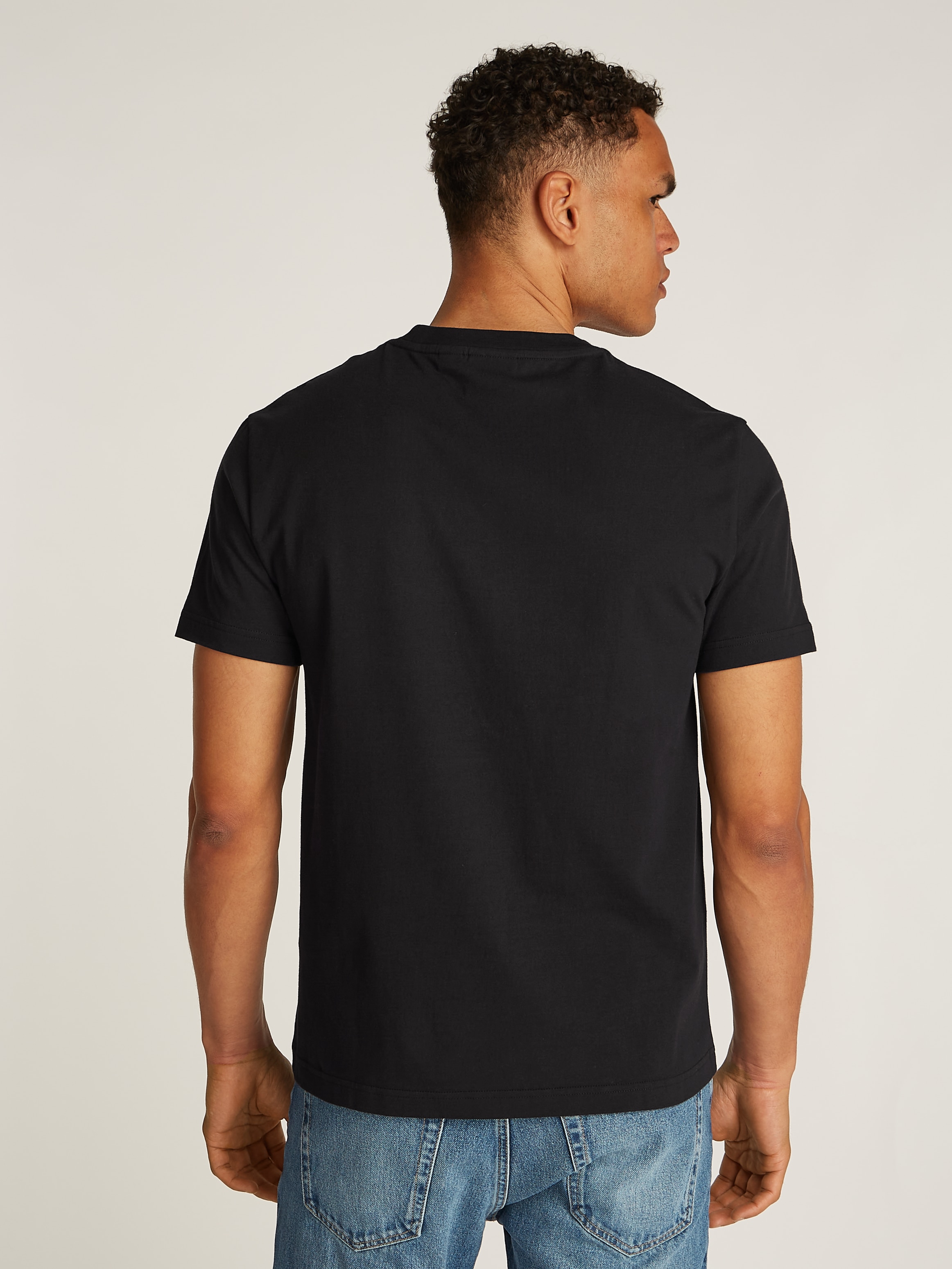 Calvin Klein Rundhalsshirt »SPLIT LINE LOGO T-SHIRT«, mit Logoprint
