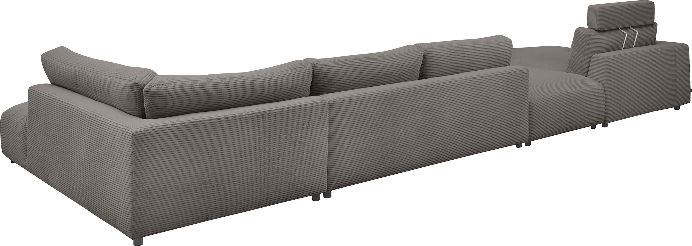 Musterring Wohnlandschaft »Lucia U-Form«, Cord-Bezug, inklusive Kopfstütze, Gesamtbreite 524 cm
