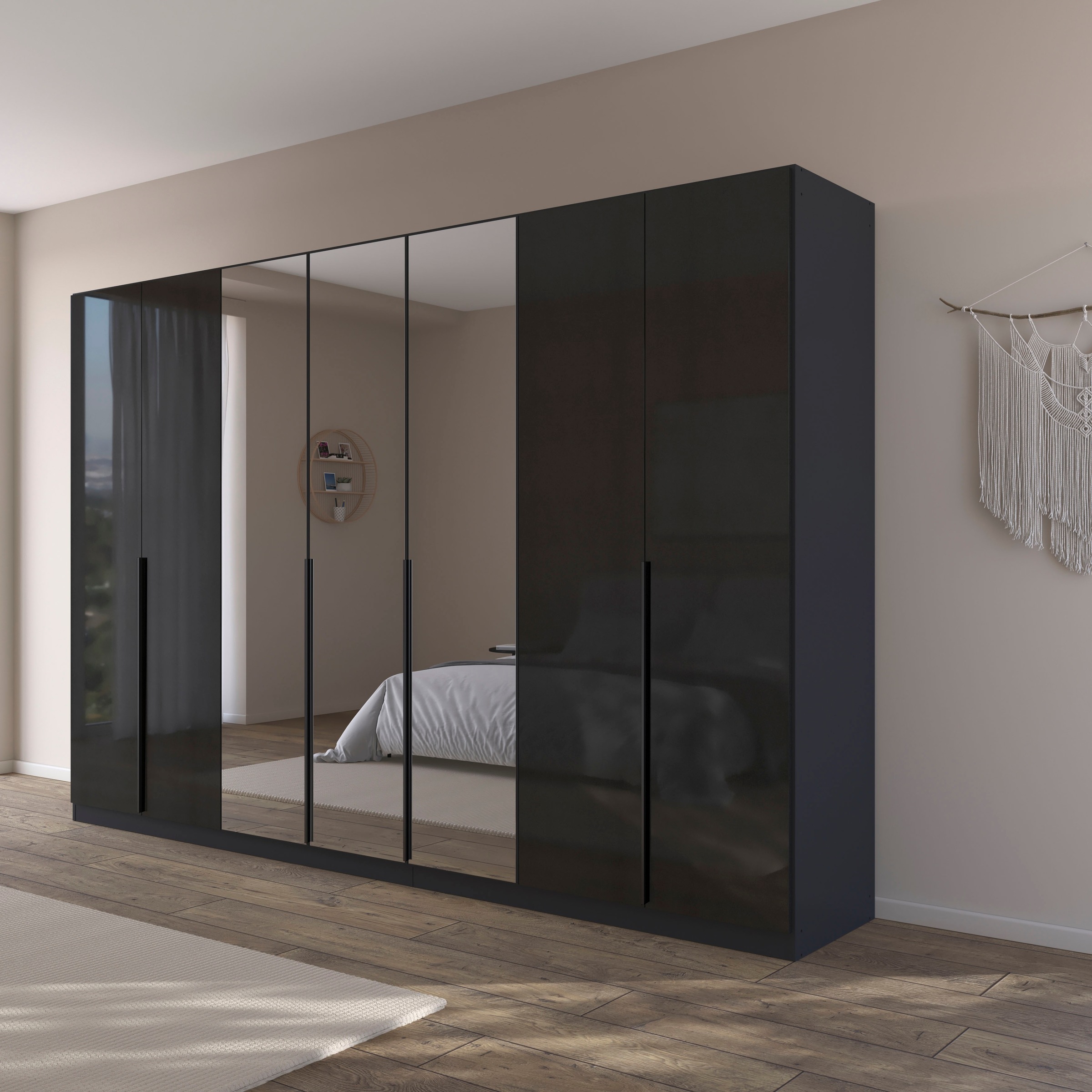 OTTO home Drehtürenschrank "Kleiderschrank Schrank Garderobe AGORDO mit Dek günstig online kaufen