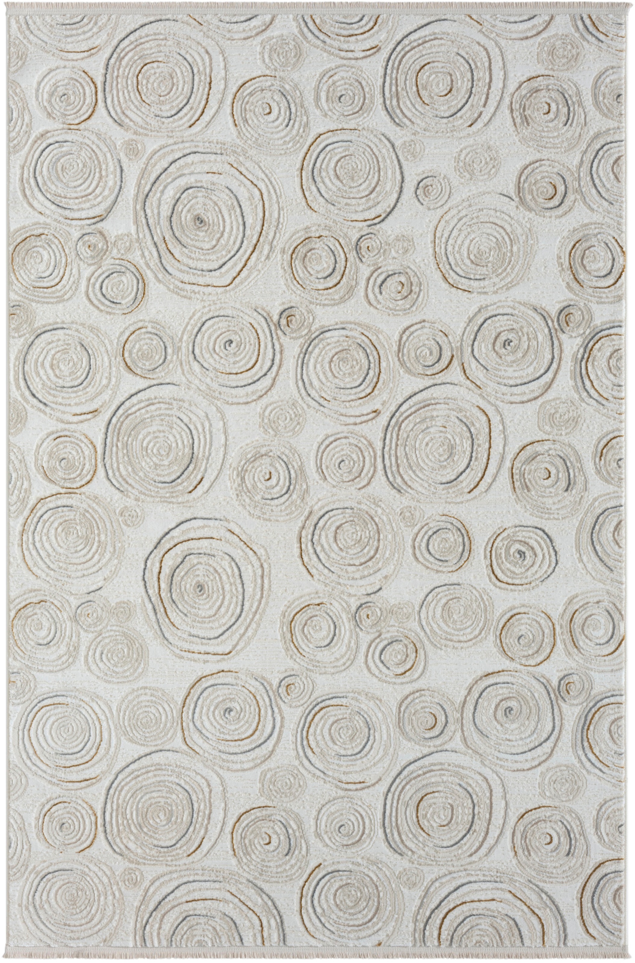 Myflair Möbel & Accessoires Teppich »My Style Lagerräumung«, rechteckig, 10 mm Höhe, Kurzflor, Scandi-Design, besonders weich durch Microfaser, mit Fransen