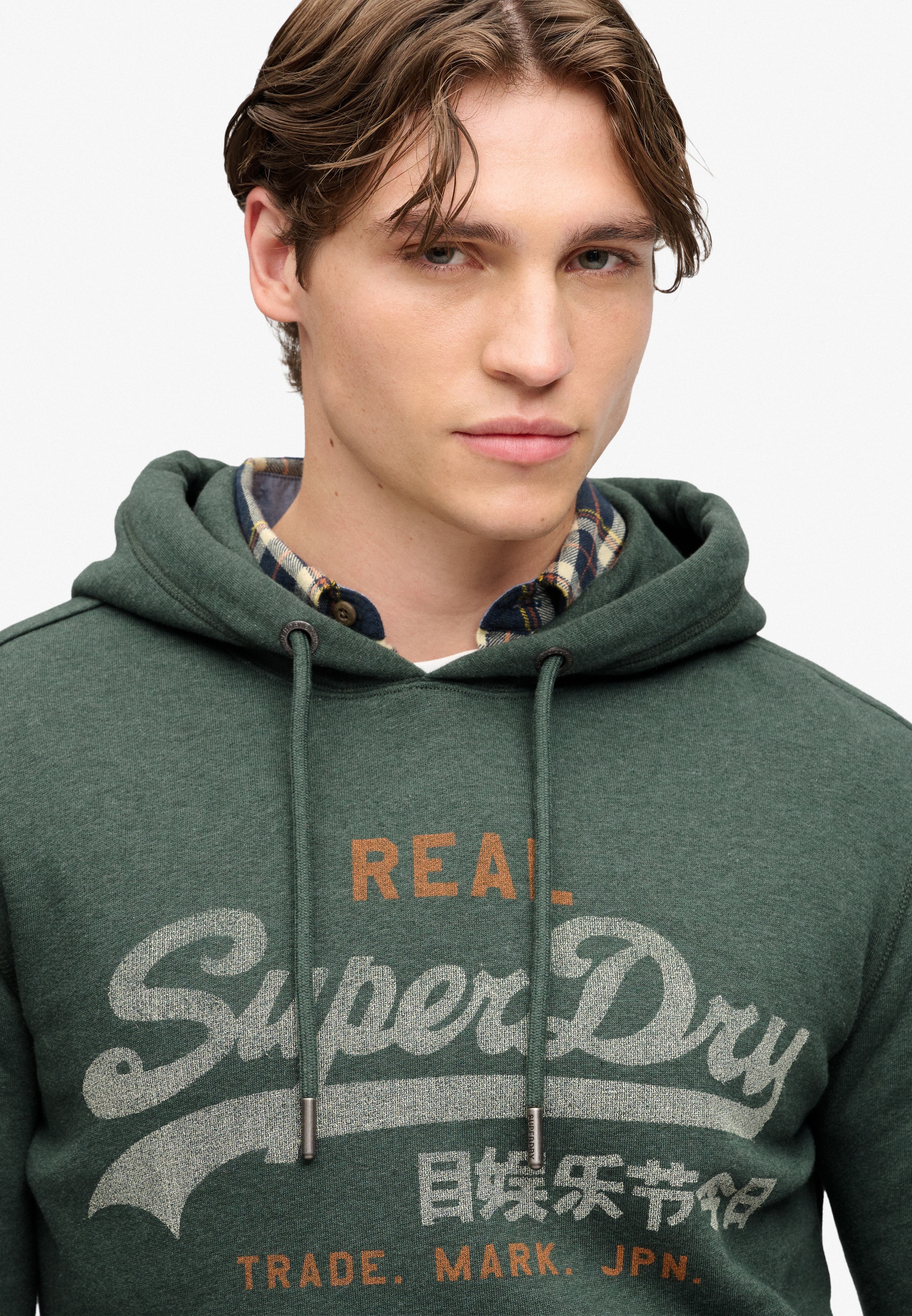 Superdry Kapuzensweatshirt »VL HERITAGE RELAXED HOOD«, Baumwollmischung, relaxed fit
