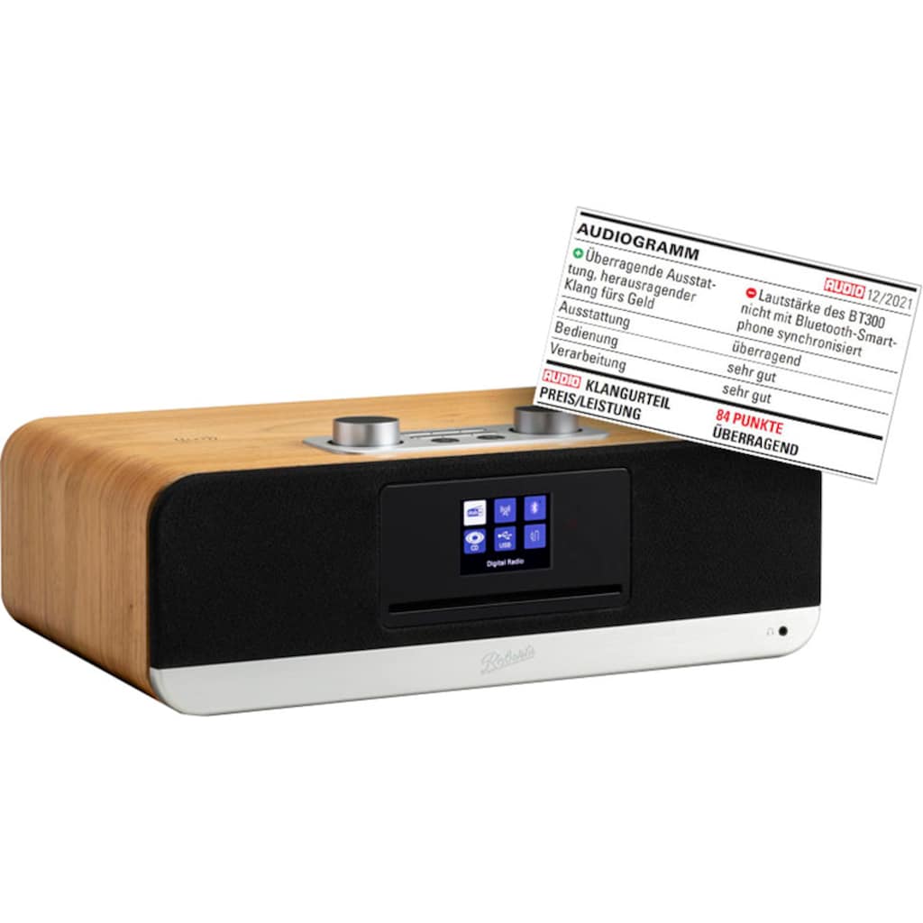 ROBERTS RADIO Digitalradio (DAB+) »BluTune300«, (Bluetooth Digitalradio (DAB+)-FM-Tuner mit RDS)