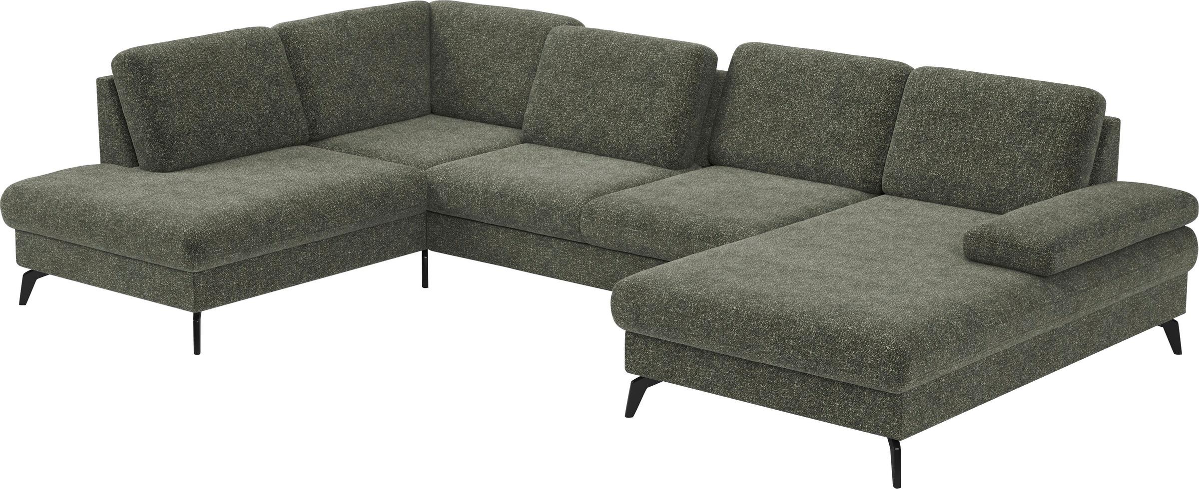 sit&more Wohnlandschaft »Morris U-Form, inkl. Sitztiefenverstellung«, wahlweise mit Armteilverstellung, Bettfunktion & Bettkasten