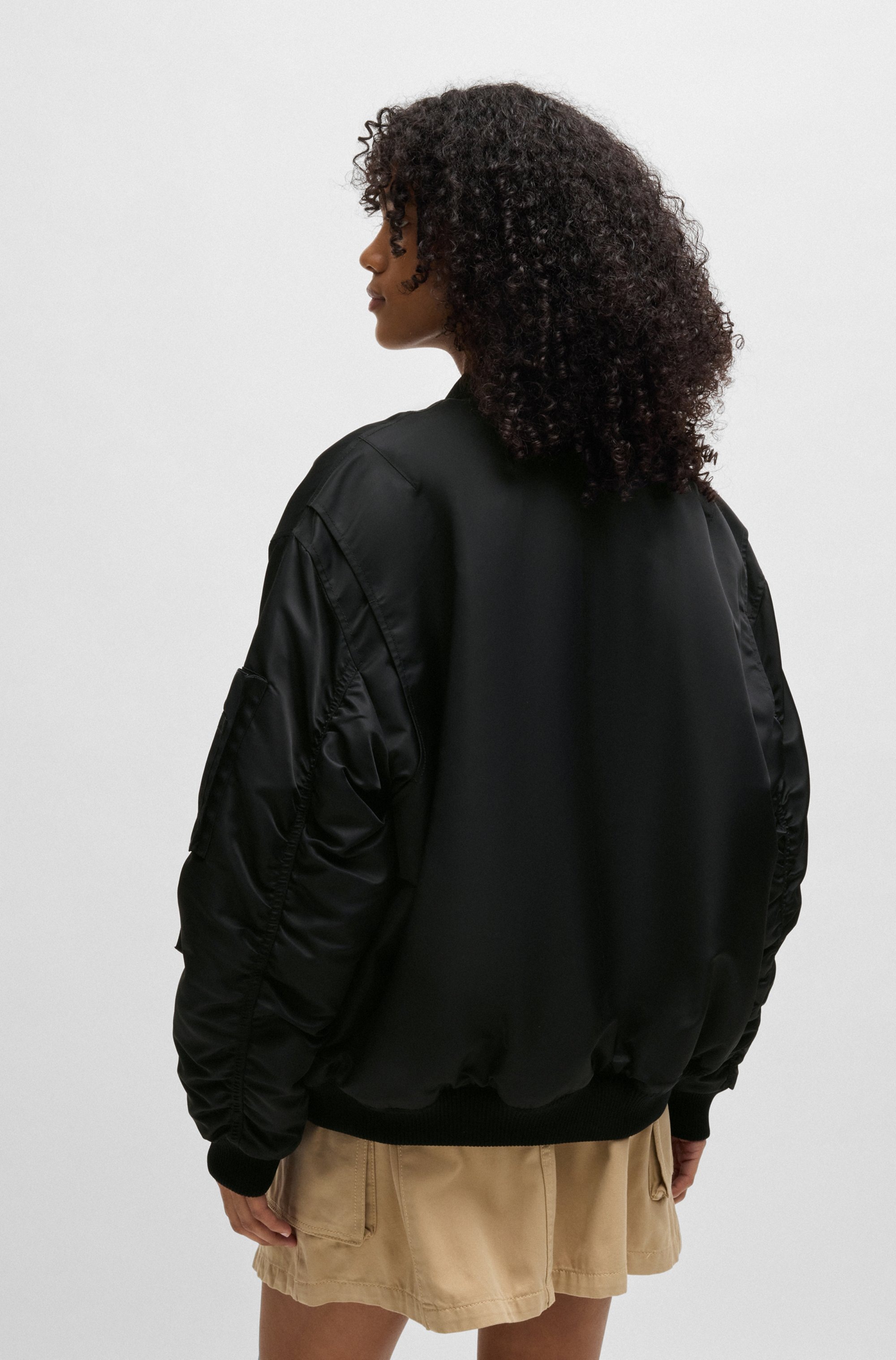 HUGO Blue Bomberjacke »Falorri«, in Moiré Optik