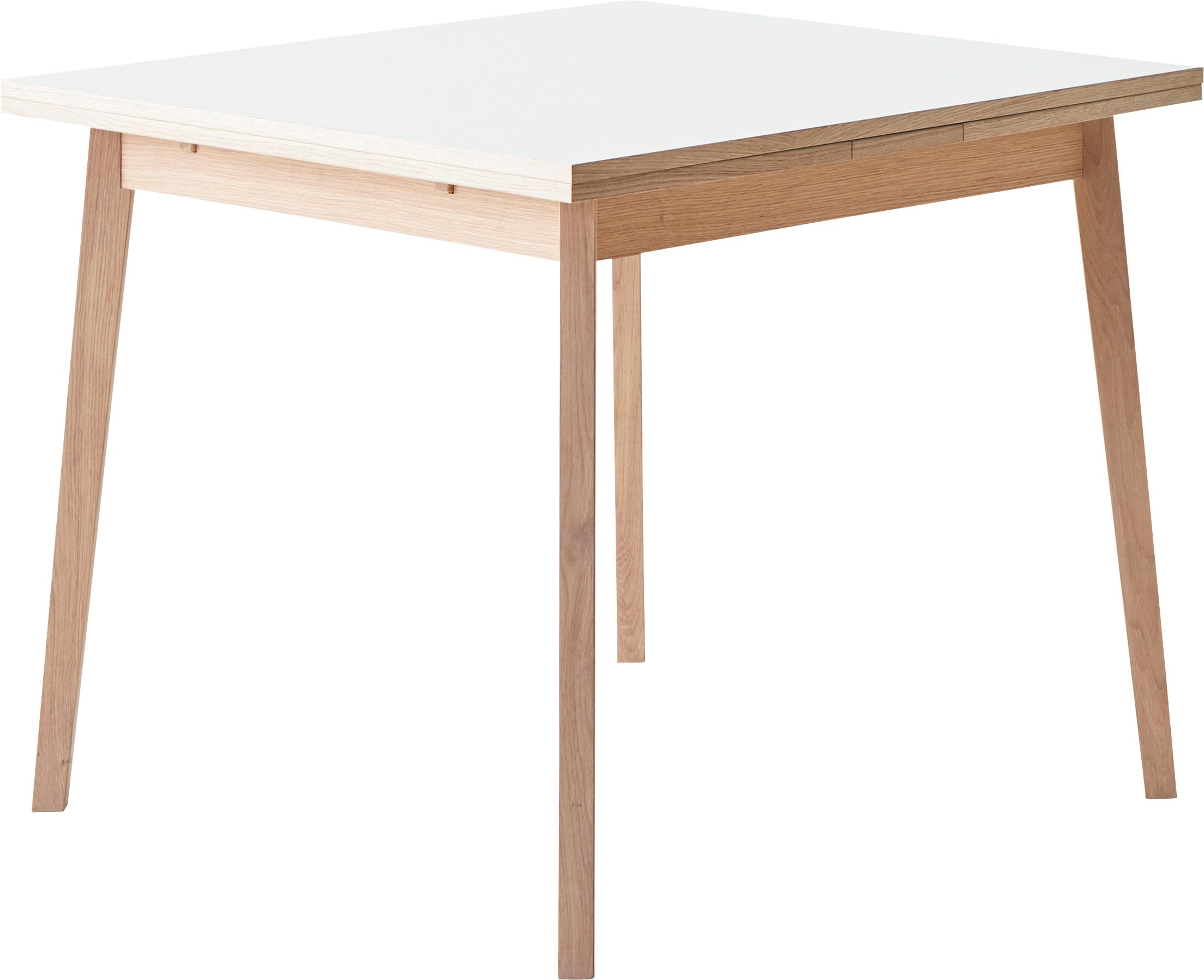 Hammel Furniture Esstisch »Basic Single, schnell innenliegende Einlegeplatten ausziehbar,«, 90(164)x90 cm, Melamin / Massivholz, stabiler dänische Design Tisch