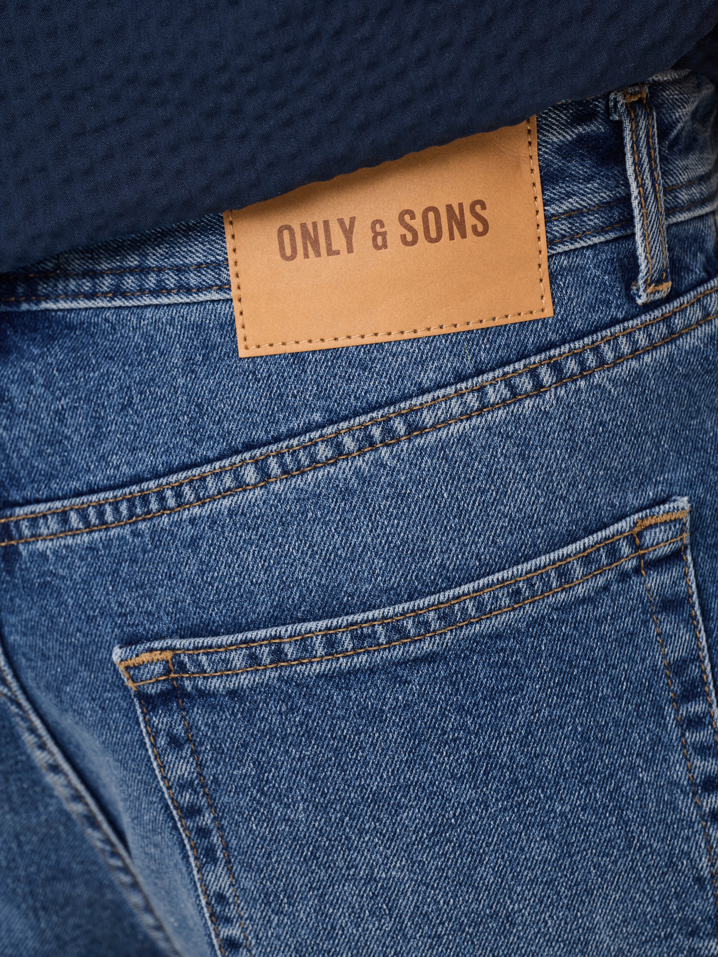 Thumbnail - ONLY & SONS Relax-fit-Jeans "ONSFADE LOOSE BOX TAI DNM MU OTL" Baumwolle, relaxed fit