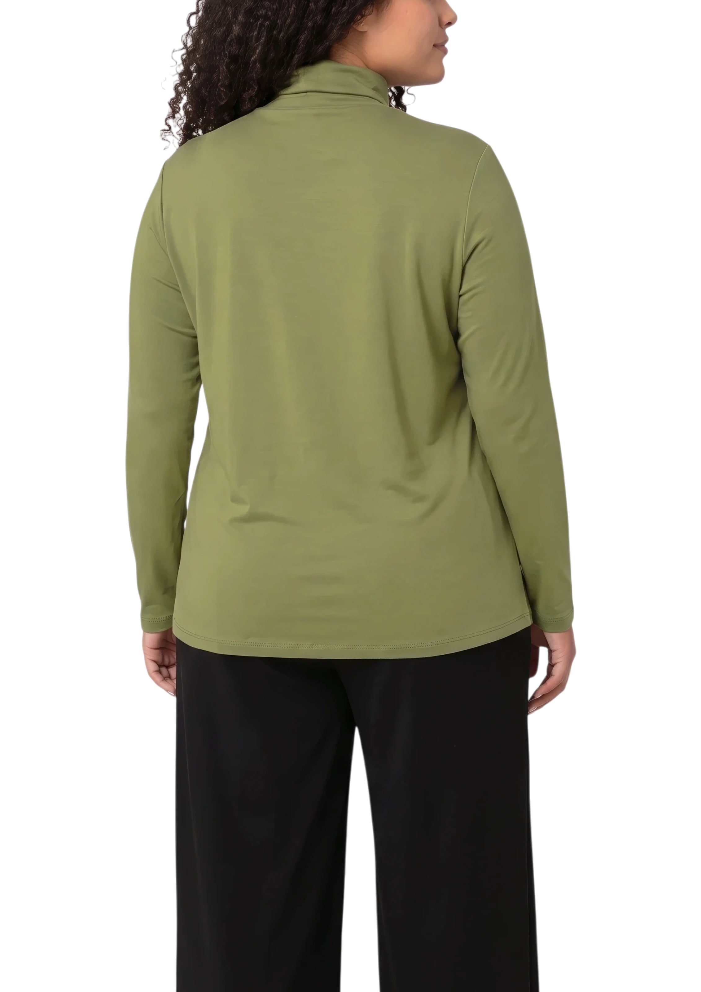 s.Oliver CURVE Rollkragenshirt Langarm / unifarben / Große Größen