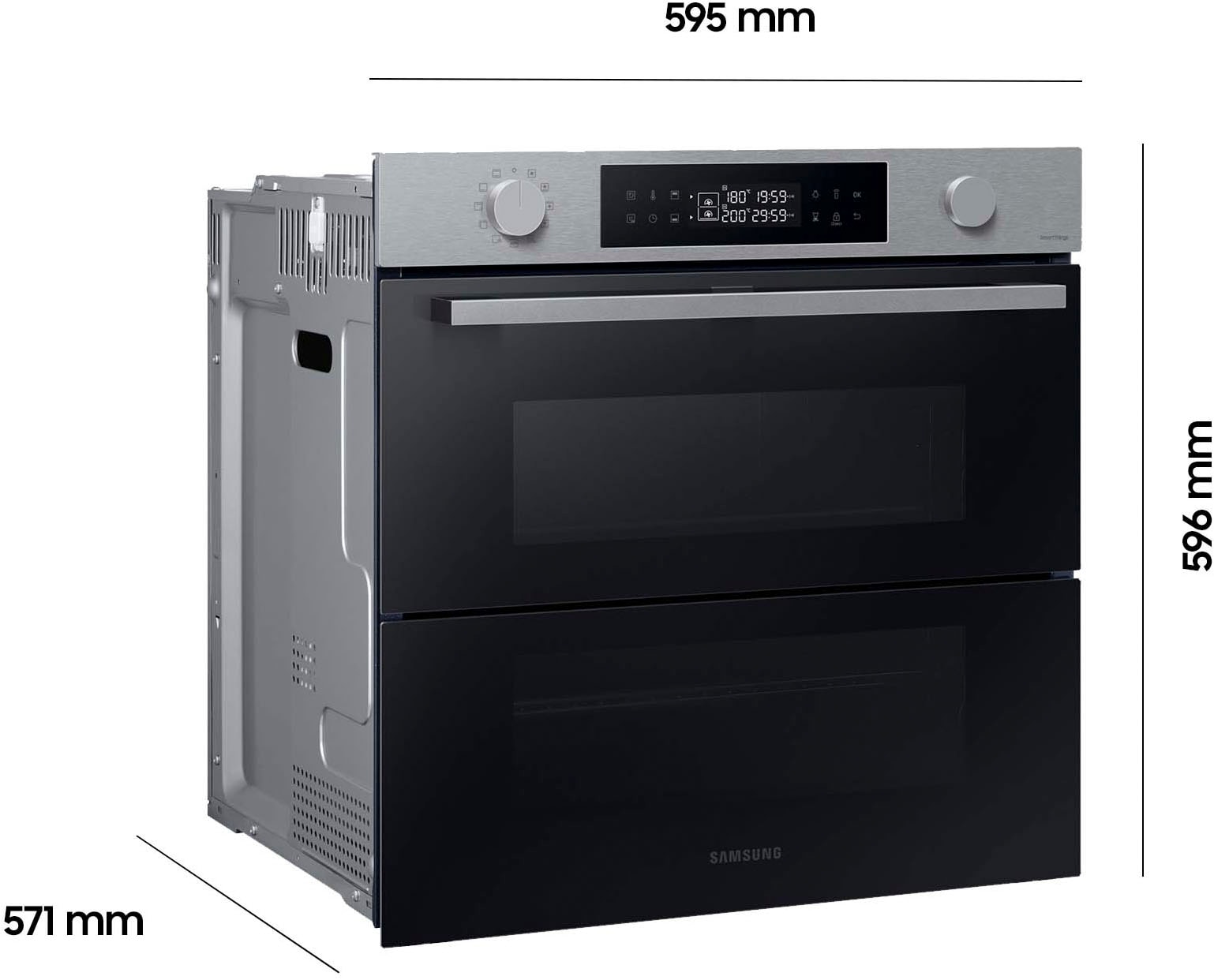 Samsung Einbaubackofen »NV7B4550VAS/U1« mit Pyrolyse-Selbstreinigung Dual Cook Flex