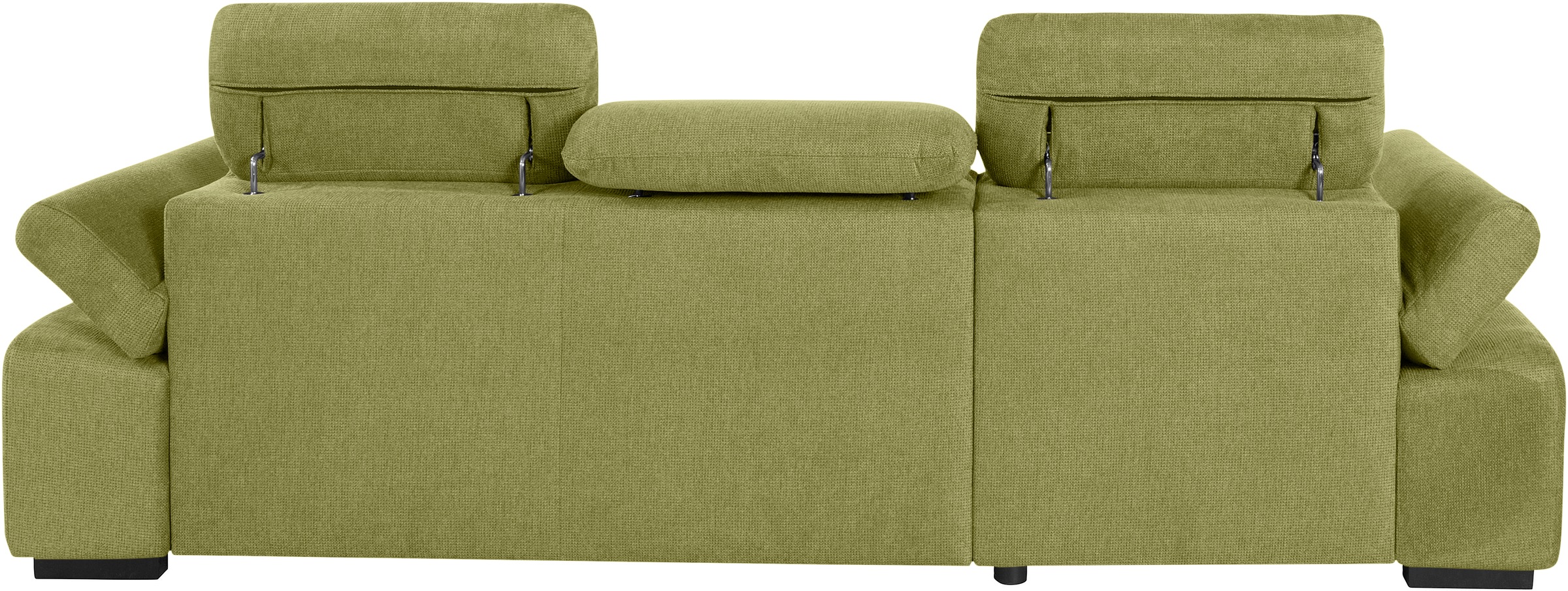 COTTA Ecksofa »Lola L-Form mit Kopfteilfunktion & Hocker«, (Set, mit Hocker), wahlweise mit Bettfunktion, Bettkasten & Armteilverstellung