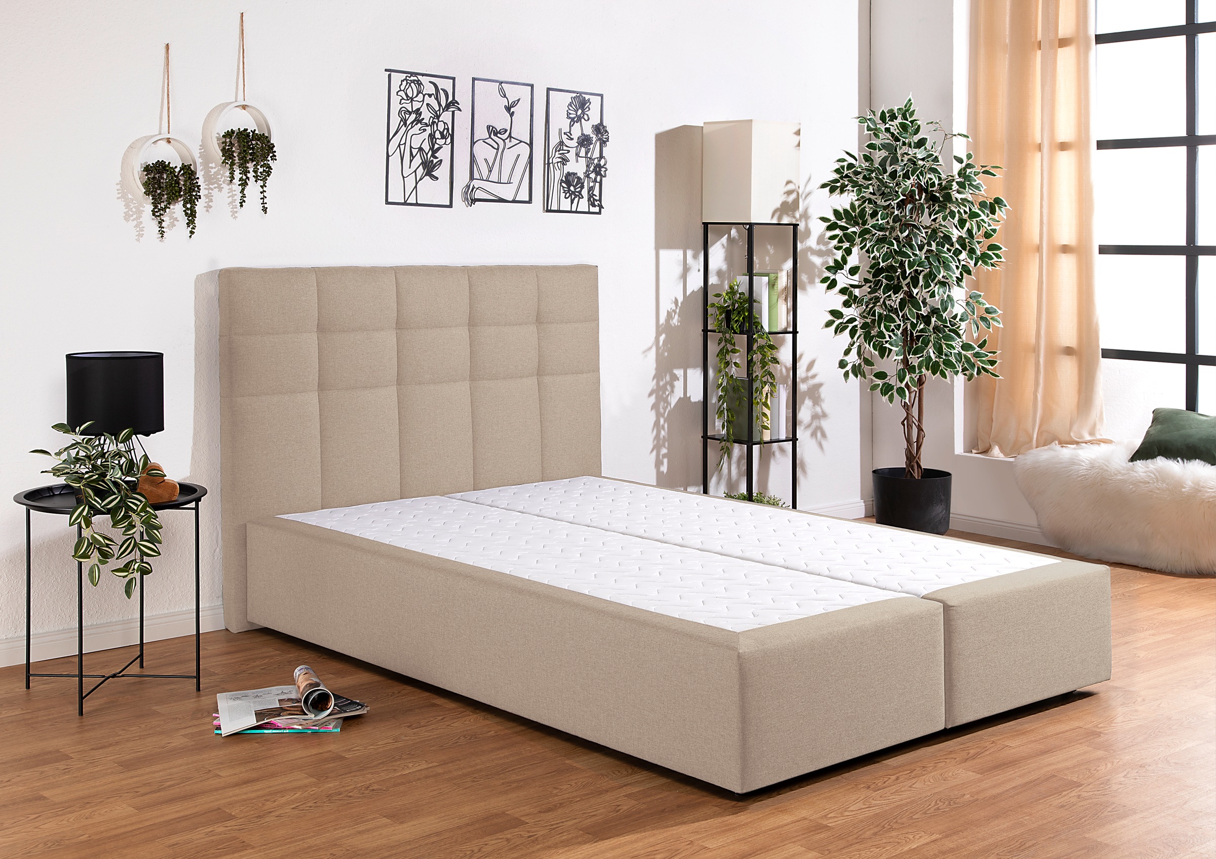 Home affaire Boxbett "Carde" wahlweise mit Bettkasten, in H2, H3 & H4 erhältlich
