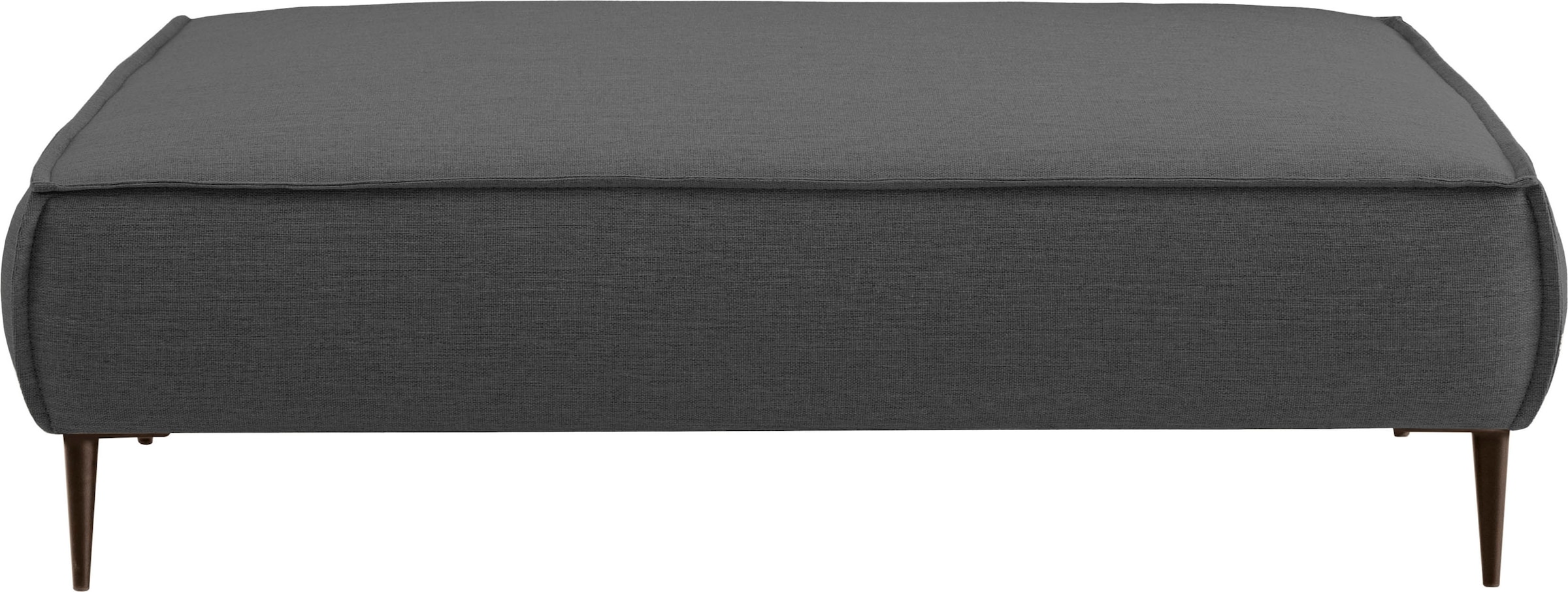 andas Hocker »TVINNU, mit Kedernaht, Cord u. Flachgewebe« zur Serie TVINNU, gemütlicher Sitzkomfort, rechteckig, schwarze Füße