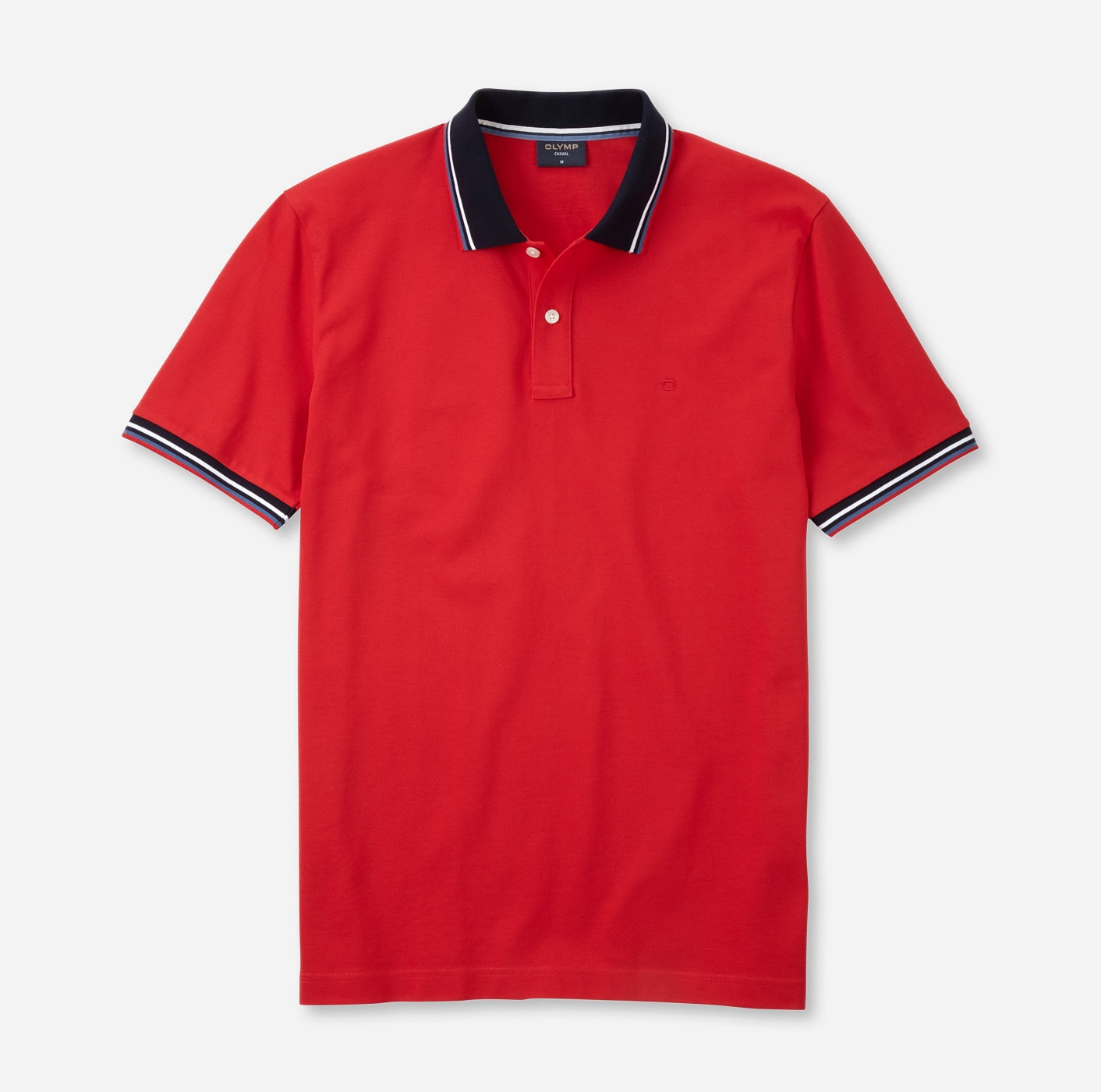 OLYMP Poloshirt "Casual", farbliche Kontrast-Details günstig online kaufen