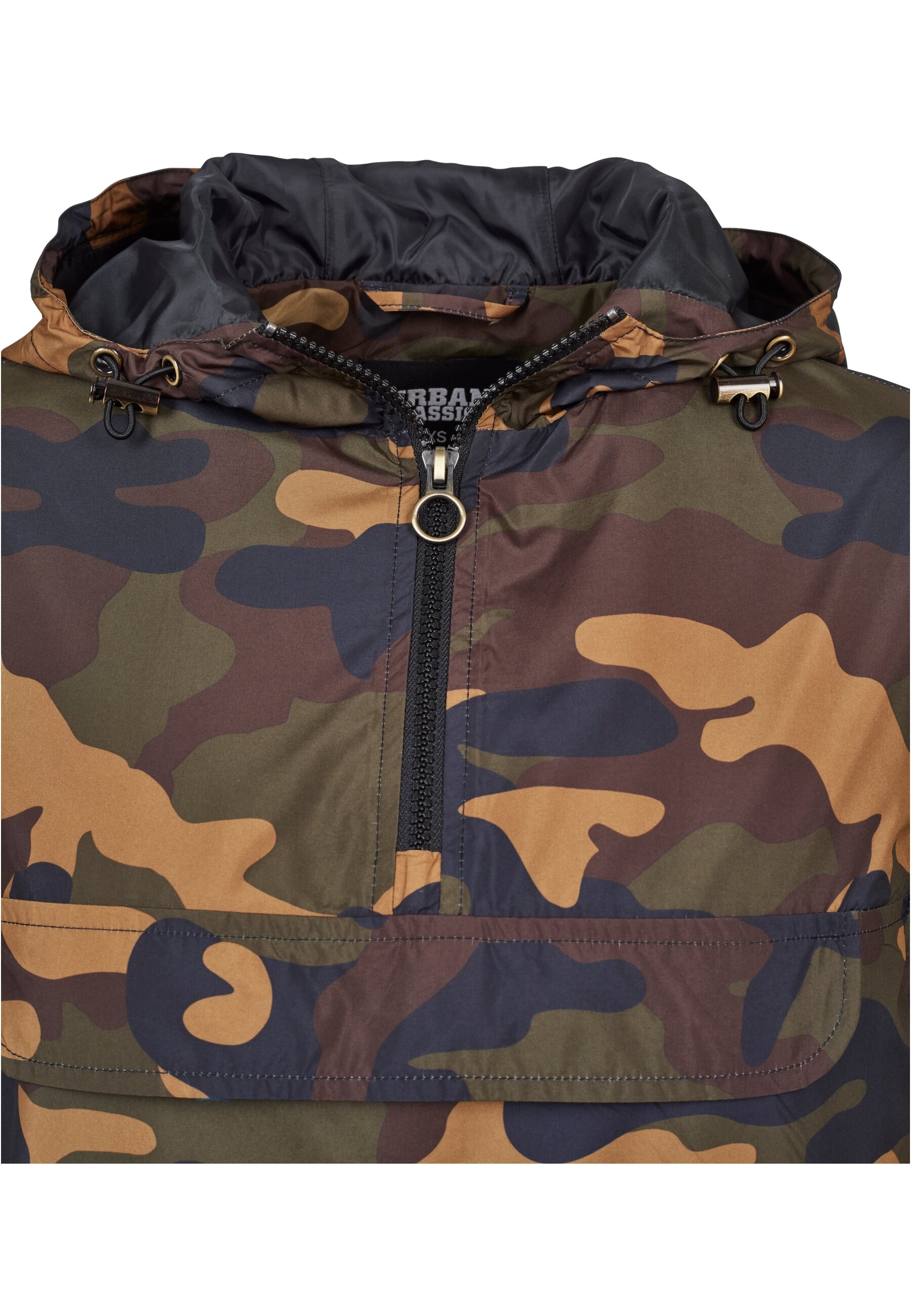 URBAN CLASSICS Windbreaker »Urban Classics Damen Ladies Camo Pull Over Jacket«, (1 St.), mit Kapuze