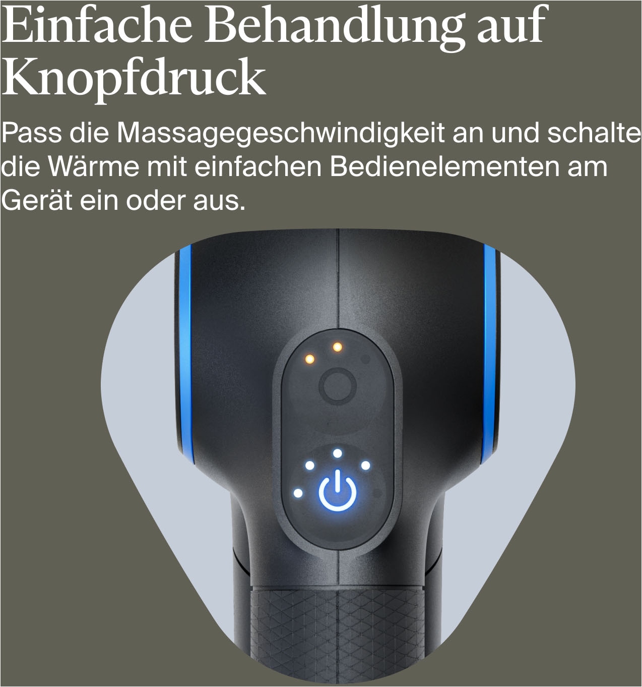 Therabody Massagepistole »Theragun Prime Plus Regeneration durch Perkussive Massage und Wärme«, wissensch. Erwiesen, 4 Aufsätze, App-Steuerung