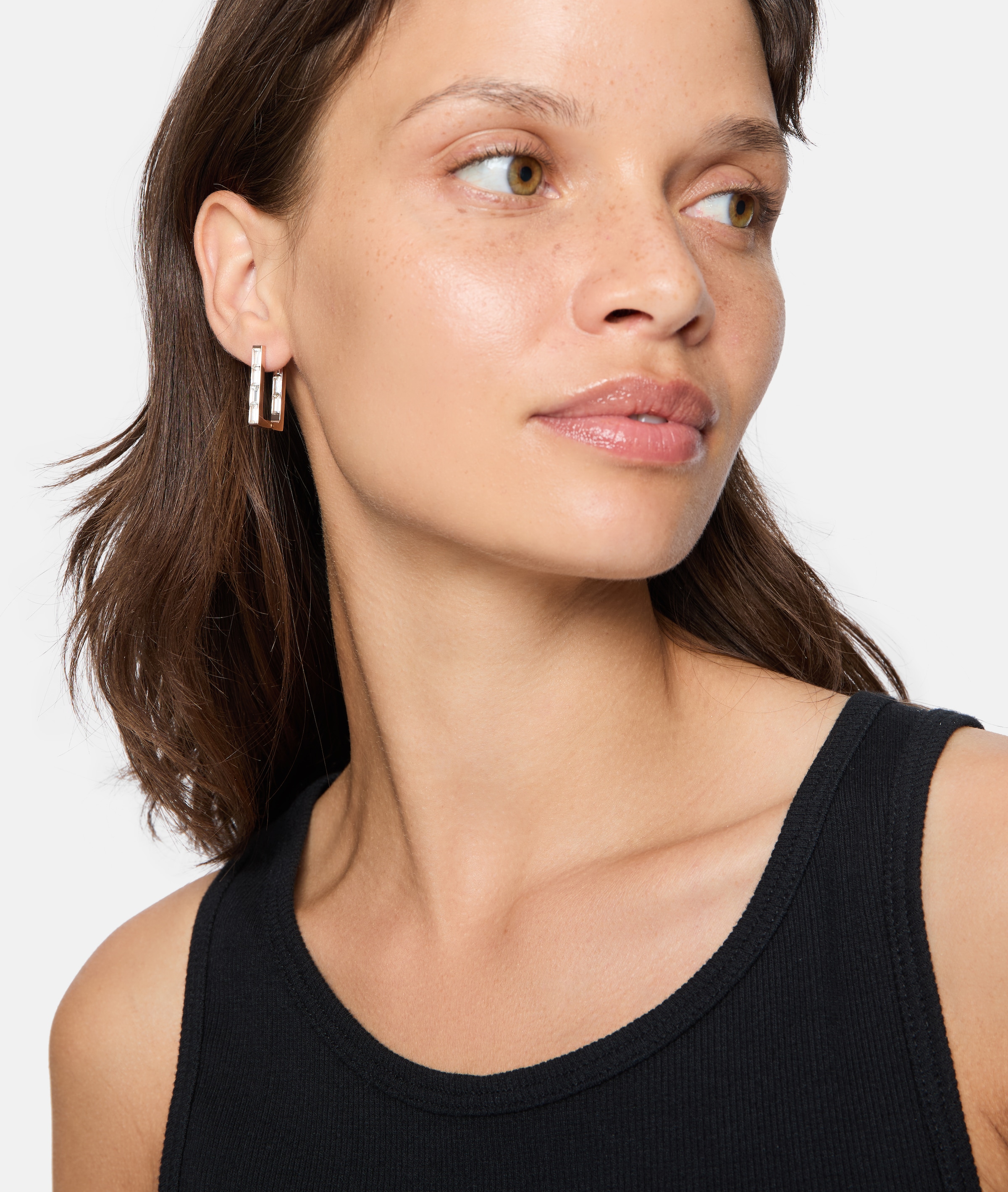 Liebeskind Berlin Paar Creolen »Schmuck Geschenk Edelstahl Ohrringe Sparkling Link, LJ-1464, LJ-1465«, mit Zirkonia (synth.)