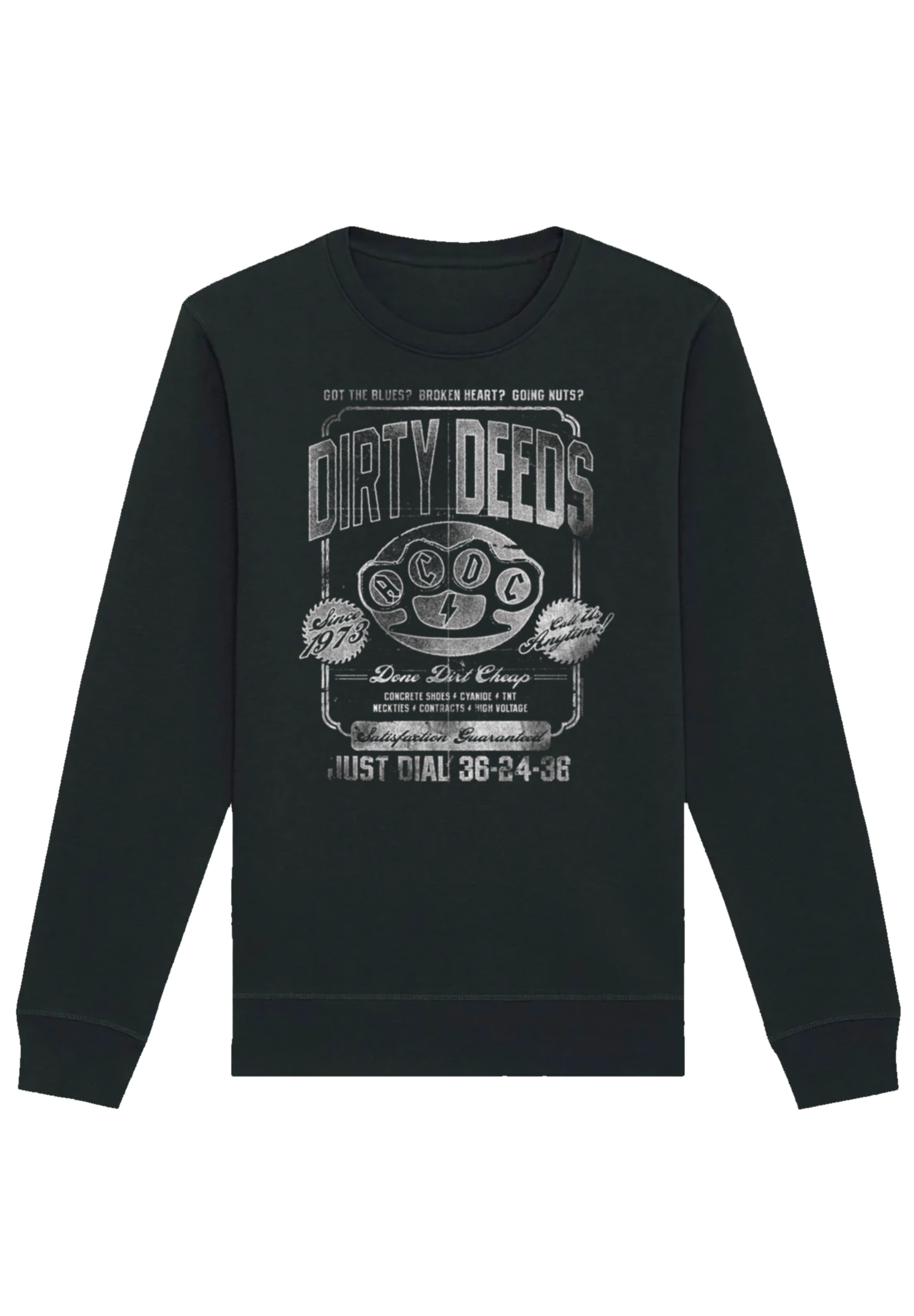 F4NT4STIC Sweatshirt »AC/DC Dirty Deeds Done Cheap Just Dial«, Premium Qualität