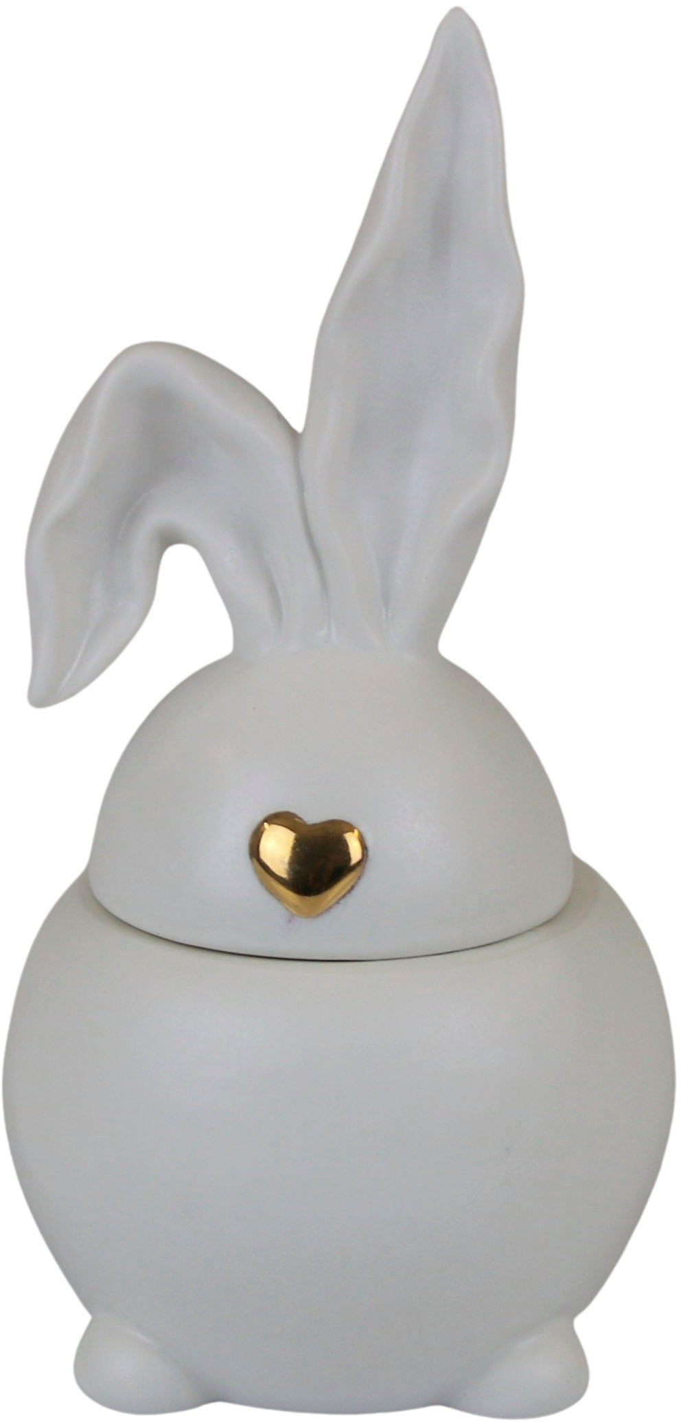 AM Design Osterfigur "Osterhase, Dose "Hase" aus Porzellan, Höhe ca. 23 cm, Frühjahrsdeko", Dekofigur, Ostern, Osterdeko