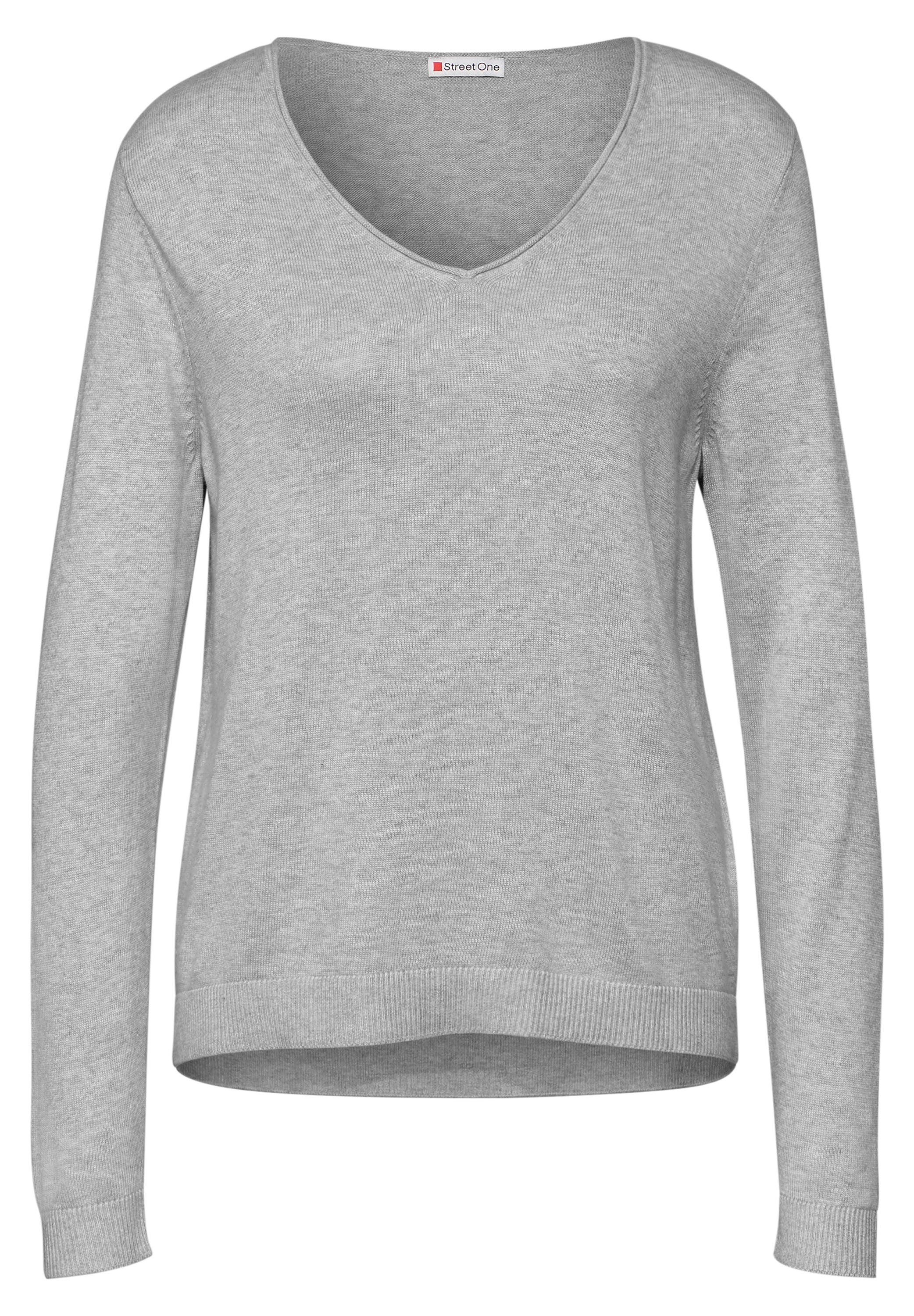 STREET ONE Strickpullover, mit V-Ausschnitt