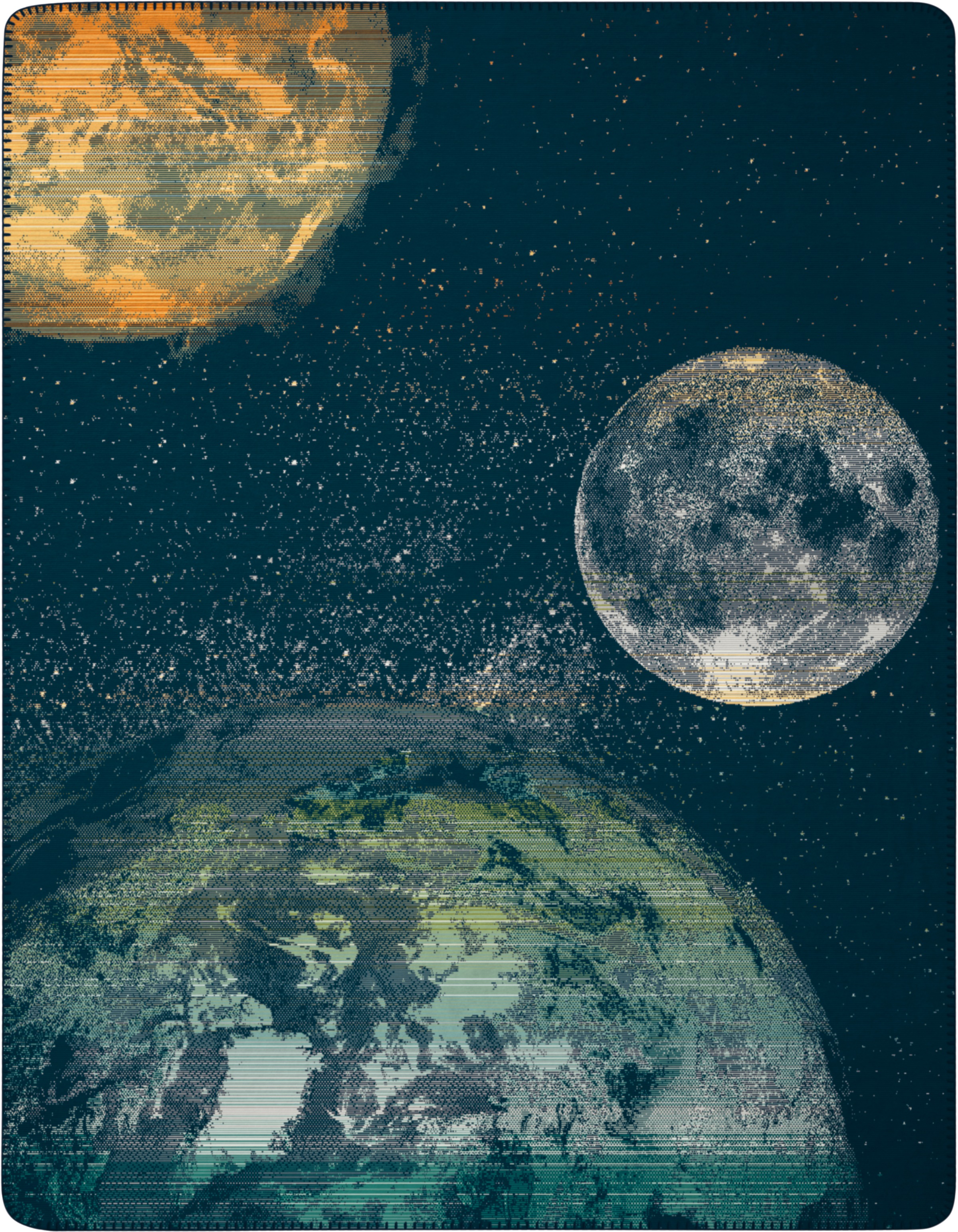 Biederlack Wohndecke "Wohndecke Cosmos" 150 x 200, mit Zierstich günstig online kaufen