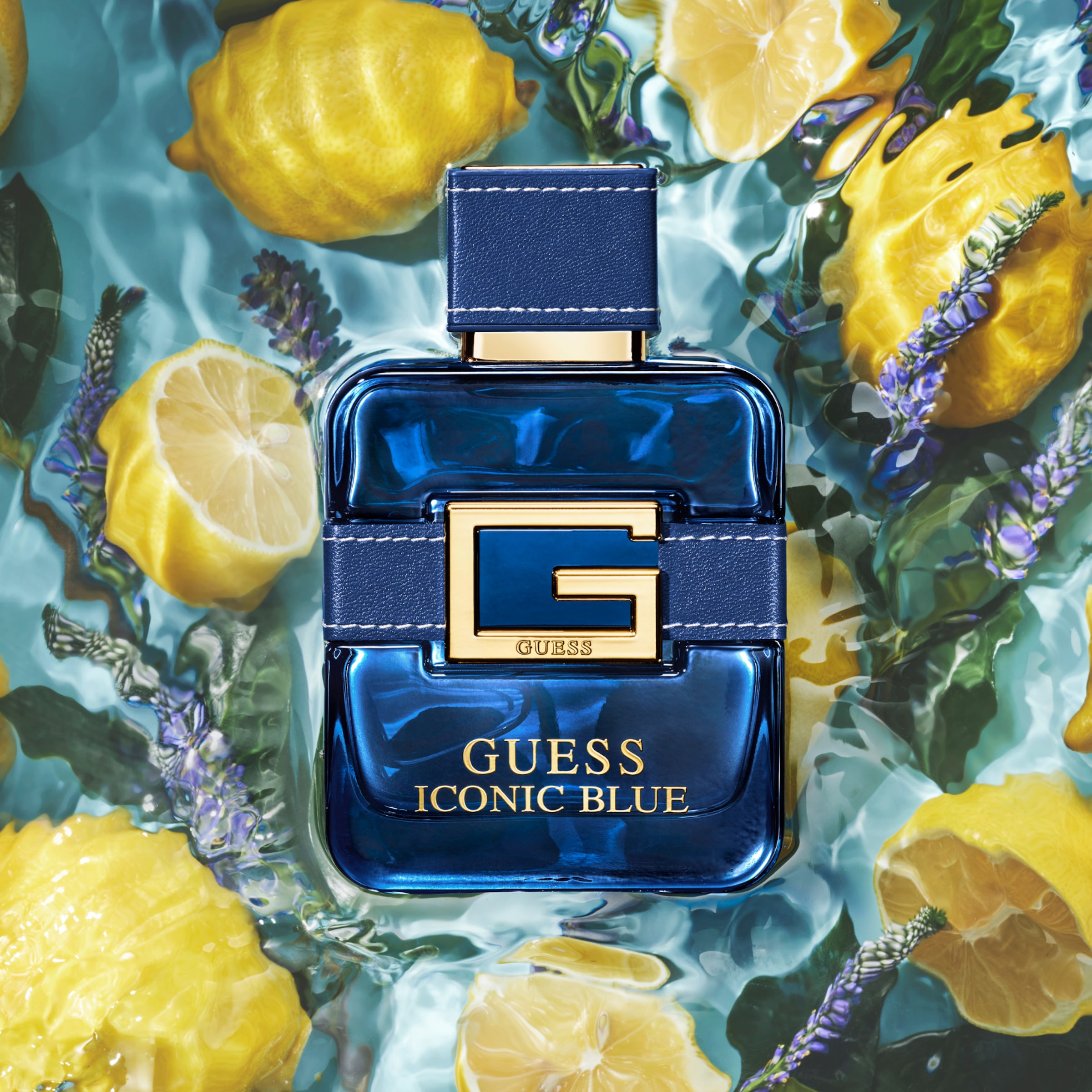Guess Eau de Parfum »ICONIC BLUE EDP« holzig-fougère Duftcharakter, mit Meersalz