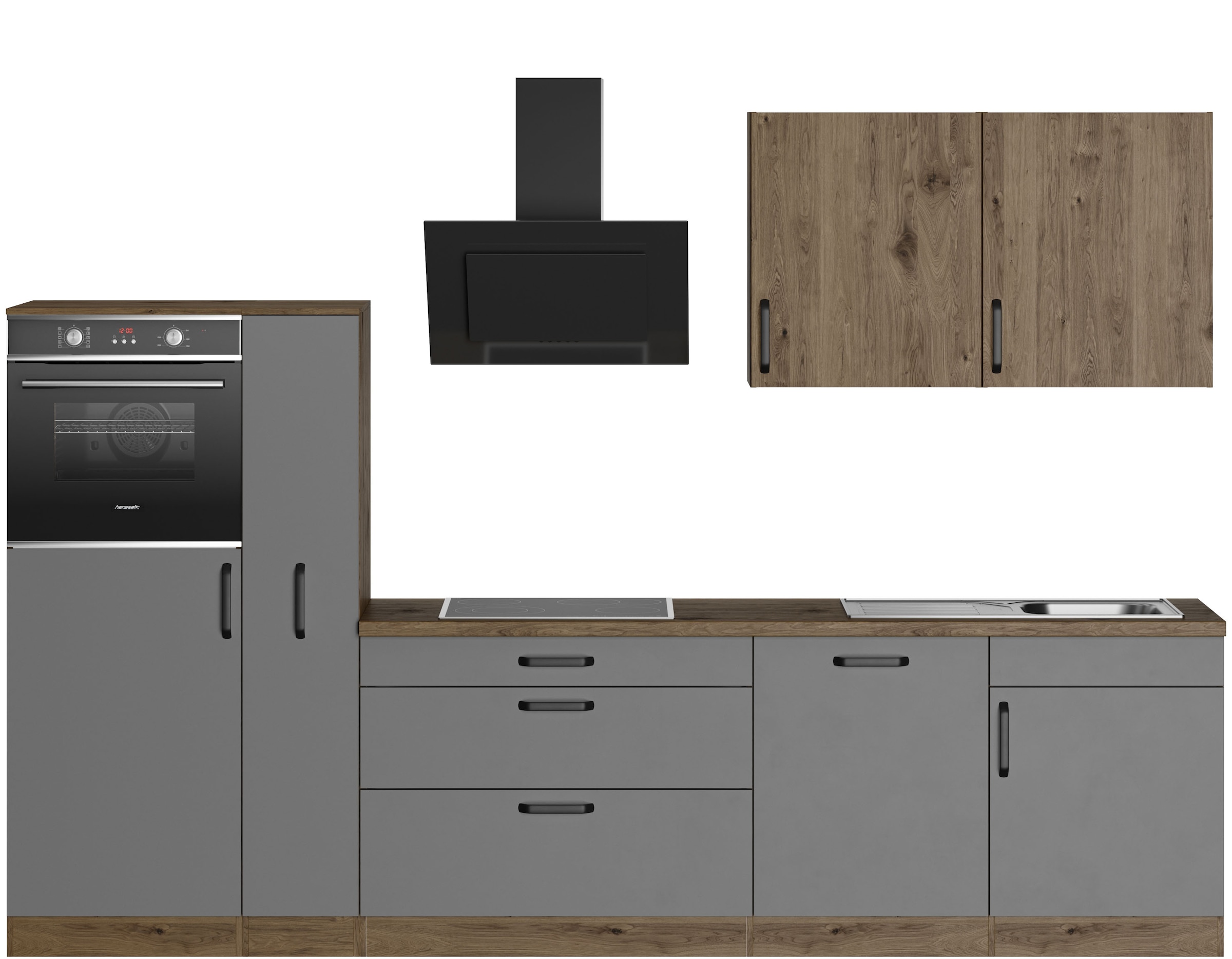 wiho Küchen Küchenzeile "Elba, TOPSELLER" wahlweise mit Hanseatic E-Geräten günstig online kaufen