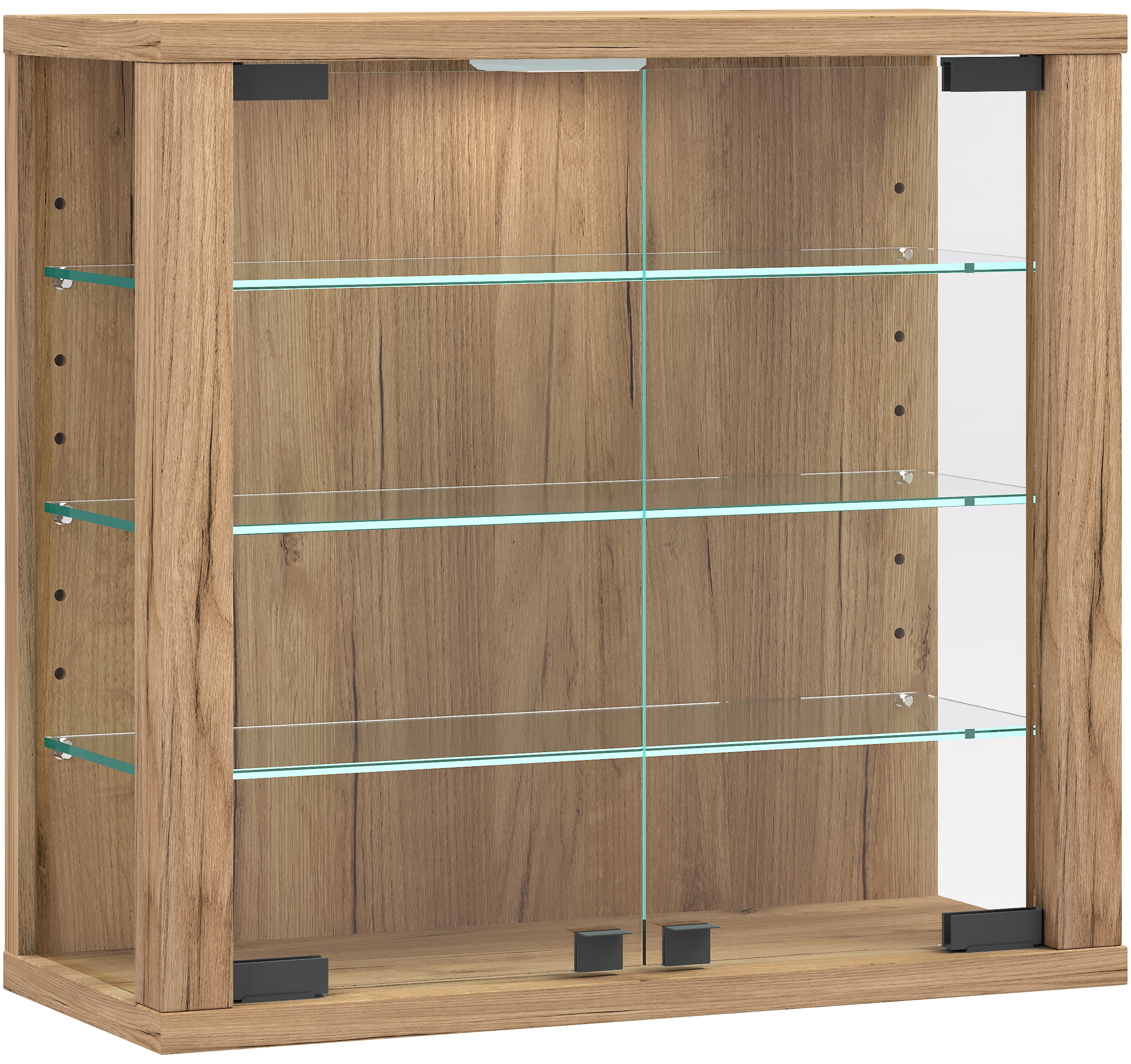 VCM Wandregal, Wandvitrine »Vitrosa S« mit ESG-Sicherheitsglas, Maße: H. 40 x B. 43 x T. 18 cm