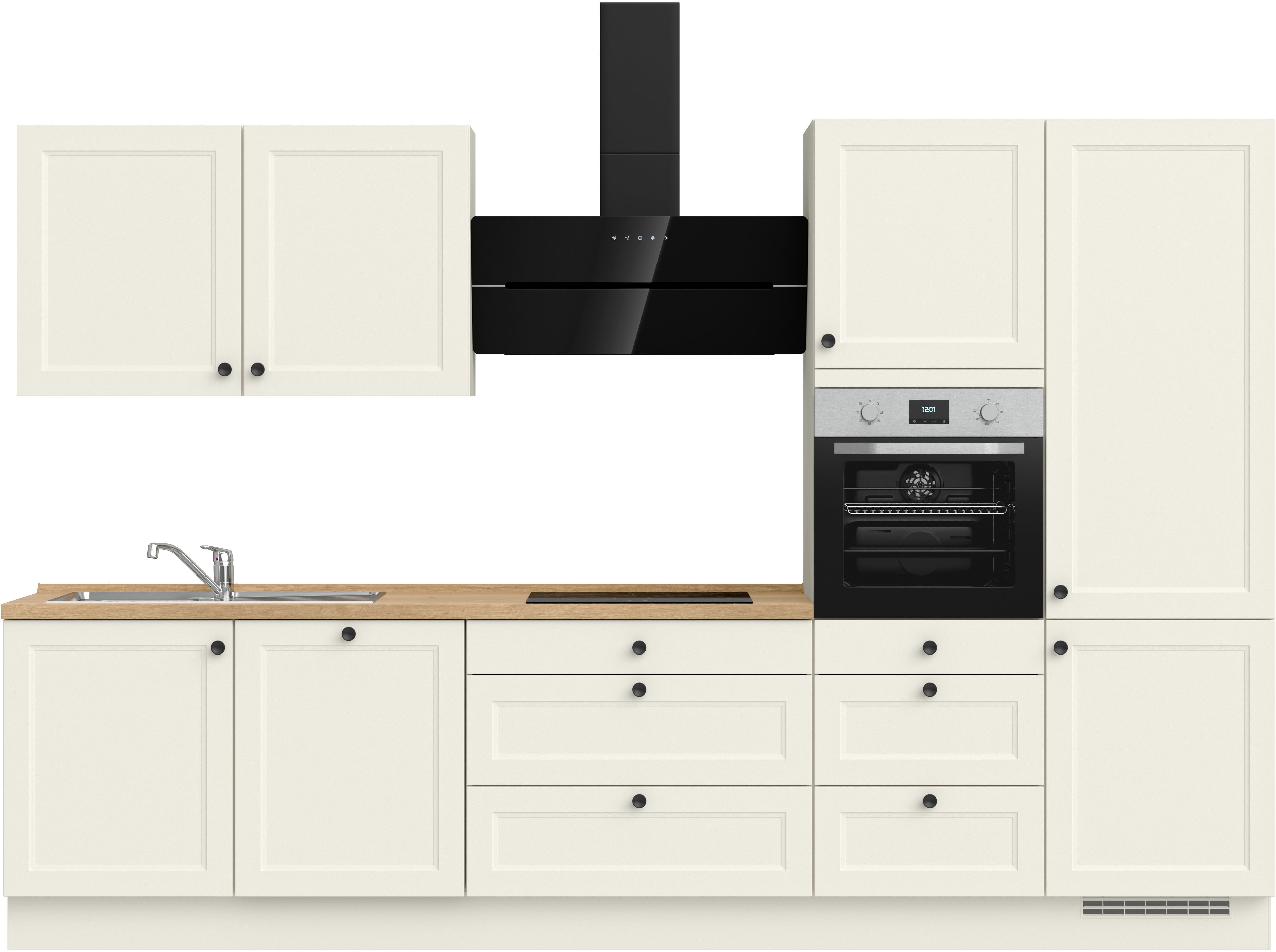 nobilia Küchenzeile ""Cascada II", NEU: individuell anpassbar mit gratis Profi-Beratung" vormontiert, Breite 330 cm, Ausrichtung wählbar, wahlw. mit E-Geräten