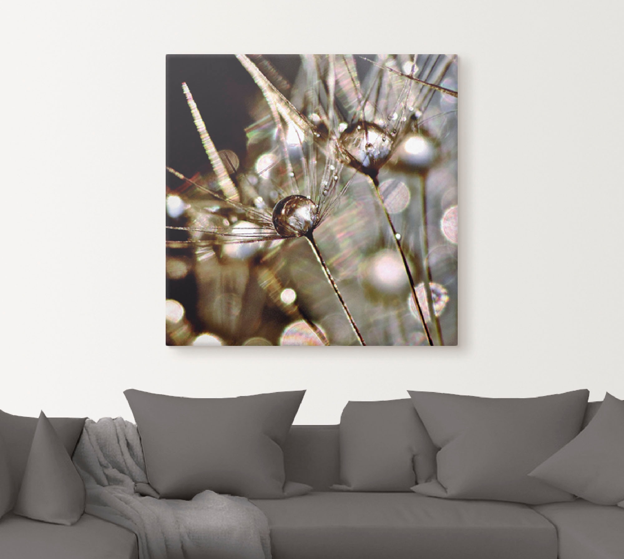 Artland Wandbild »Pusteblume abstrakt«, Blumen, (1 St.), als Leinwandbild, Poster, Wandaufkleber in verschied. Größen