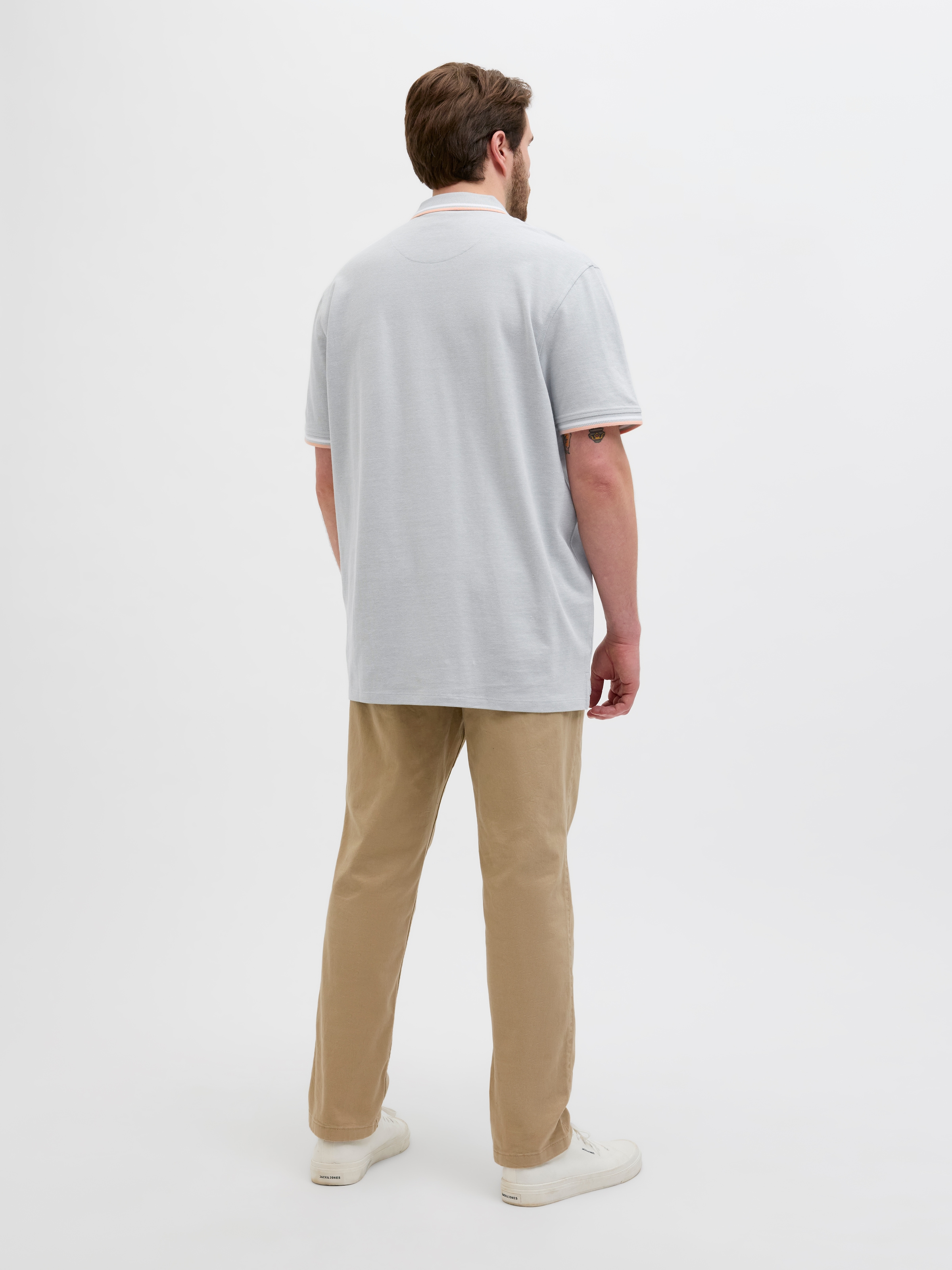 Jack & Jones PlusSize Poloshirt »JJEPAULOS POLO SS NOOS PLS« Baumwolle, regular fit