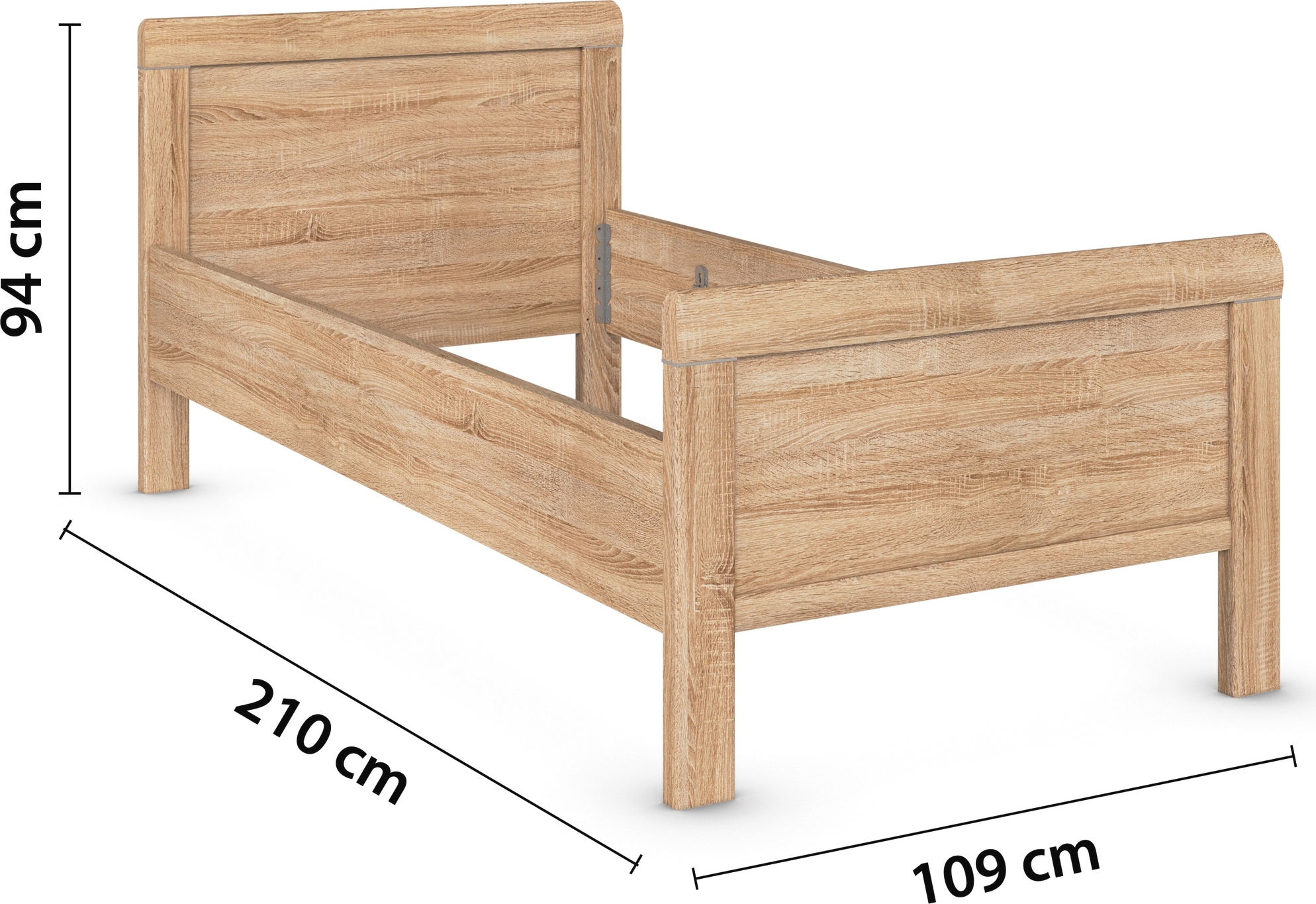 rauch Schlafzimmer-Set »Komplettschlafzimmer Schlafzimmer EVELYN«, (Set, 3 tlg.), Schrank und Bett in 2 Breiten, Nachttisch 2 Schubladen MADE IN GERMANY