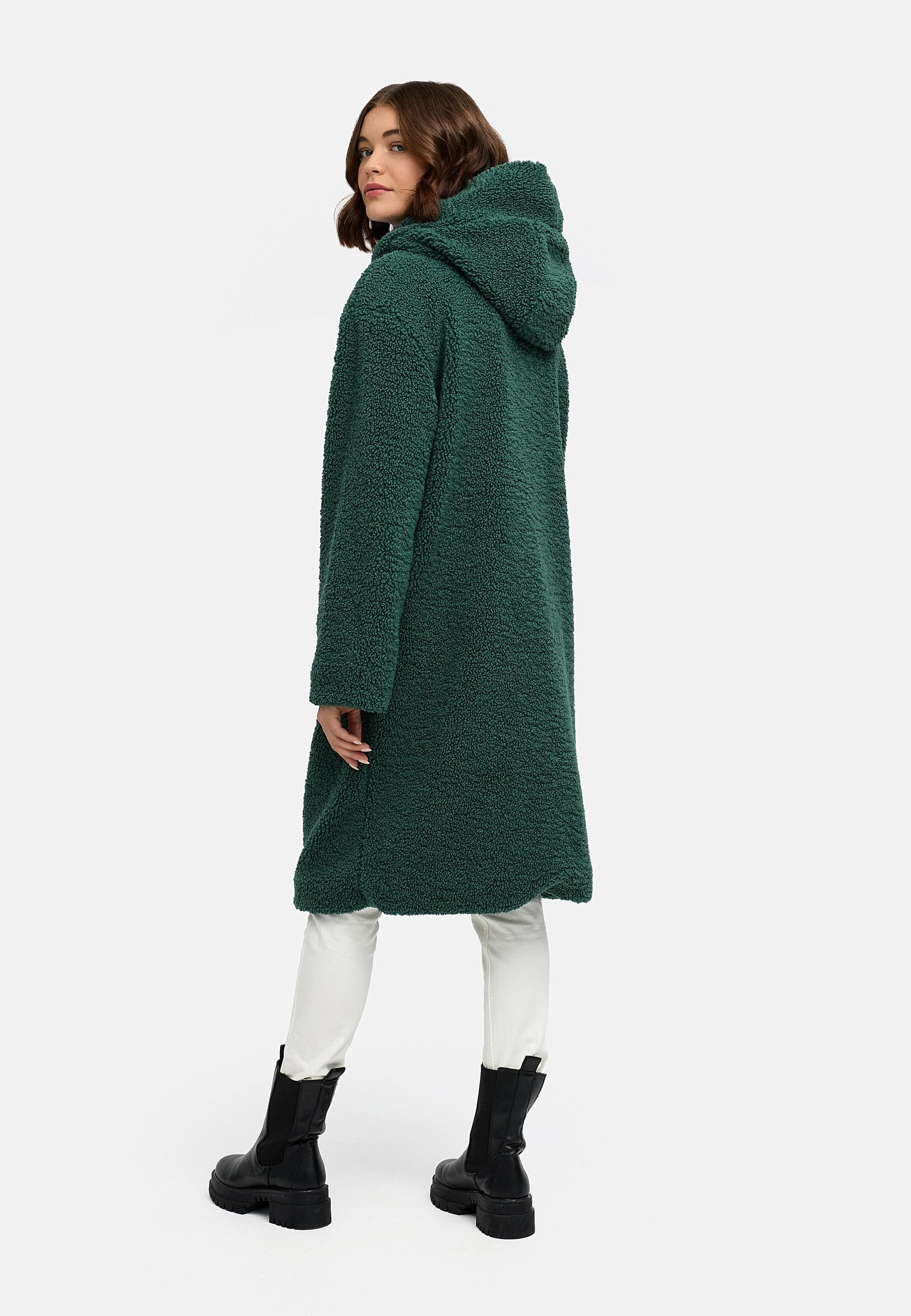 Ragwear Langmantel »Joonie YOUMODO« Langer Winter Plüschmantel mit Kapuze