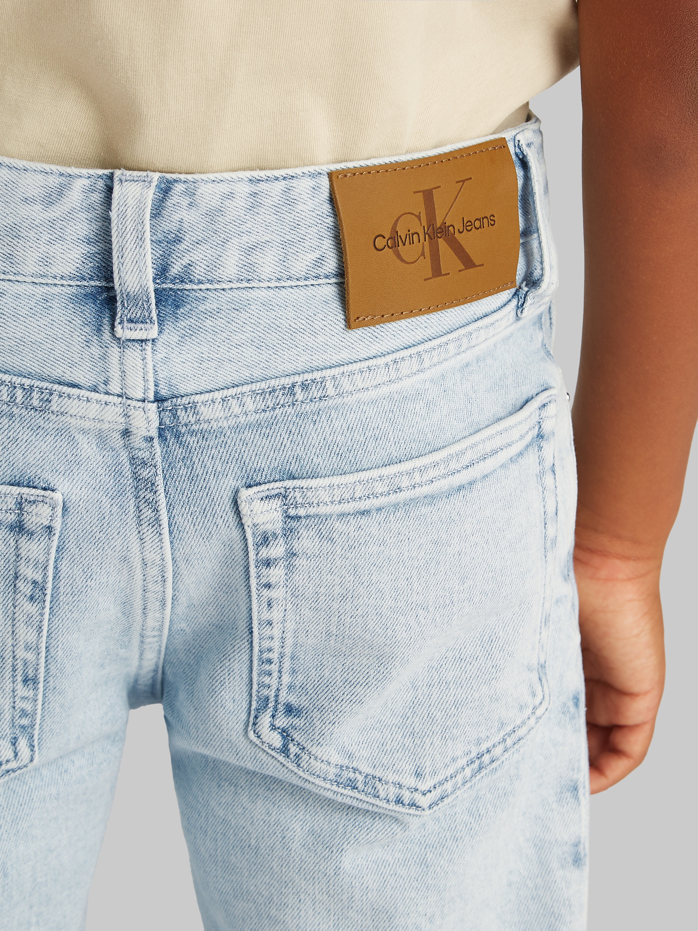 Calvin Klein Jeans Straight-Jeans »CLEAN SKY BLUE REG. STRAIGHT«, in Stone Waschung