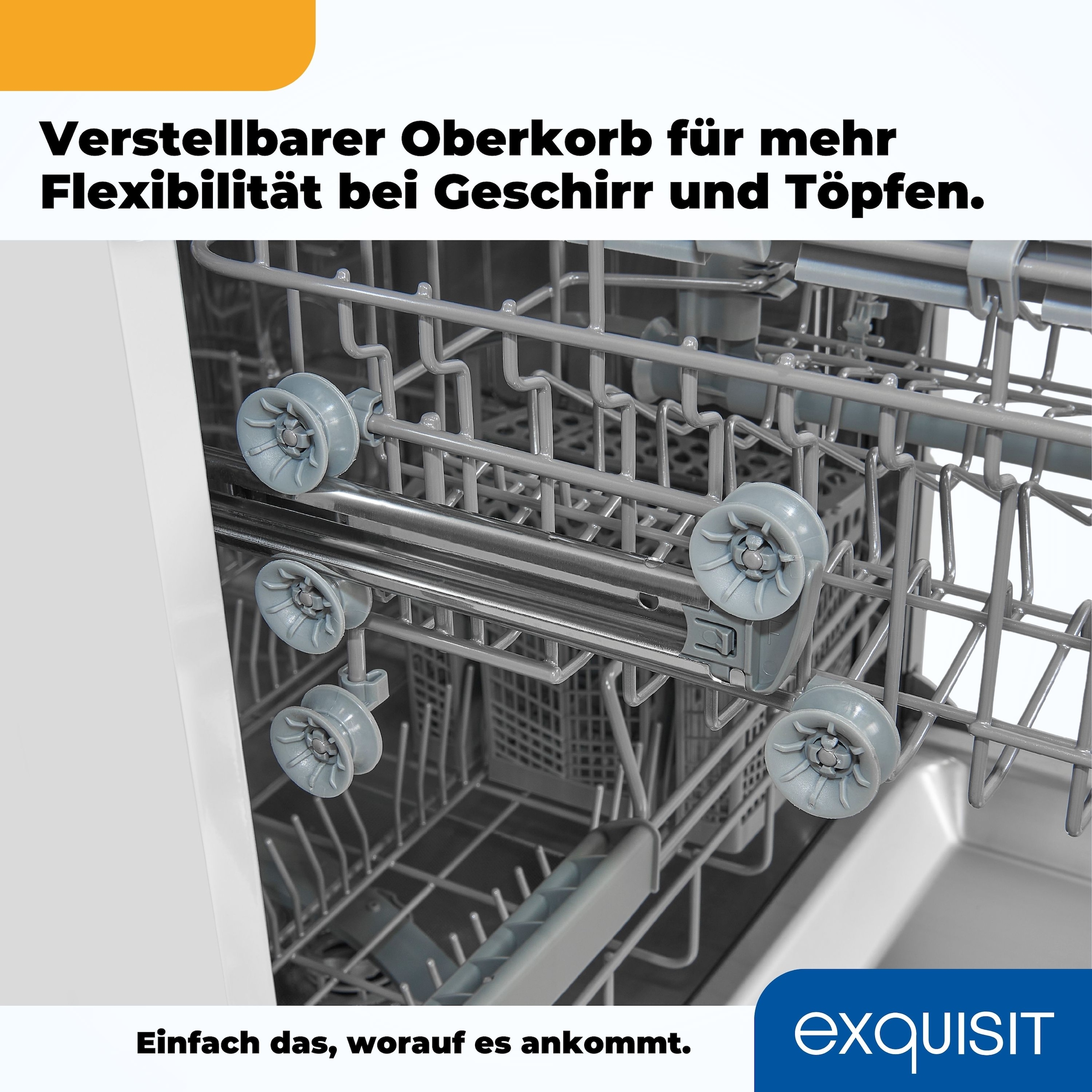 exquisit Standgeschirrspüler »GSP9313-030E weiss«
