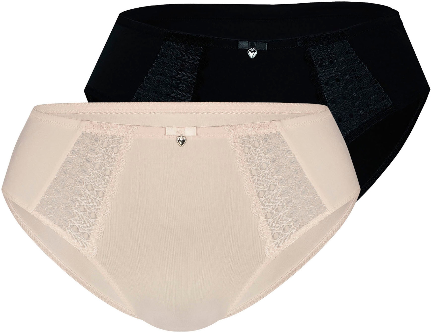Sassa Slip "Lovely Secret" 2er Pack, mit Spitzeneinsatz günstig online kaufen