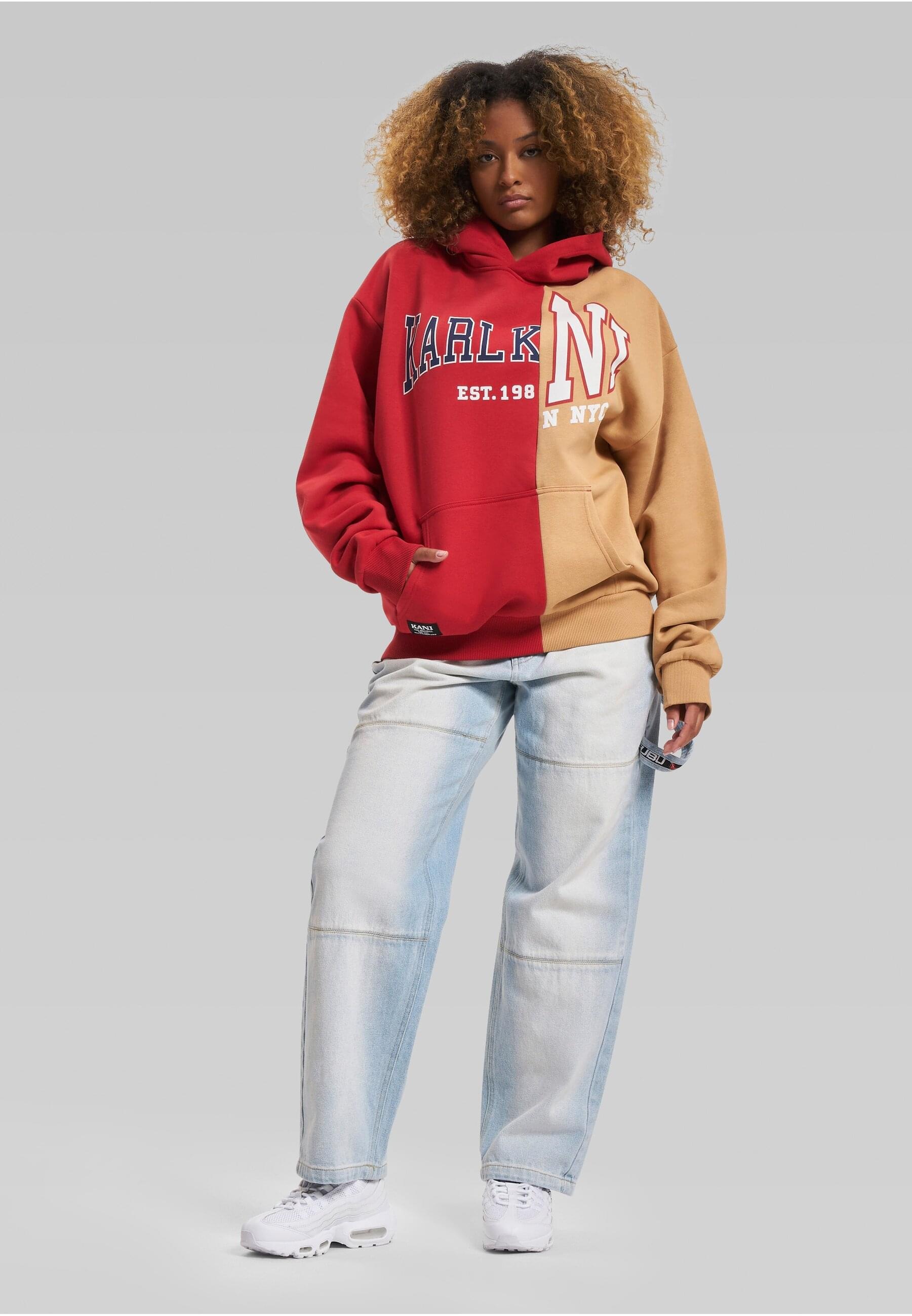 Karl Kani Kapuzensweatshirt »Karl Kani Herren KU234-005-2 KK Woven Retro Split OS Hoodie«, (1 tlg.)