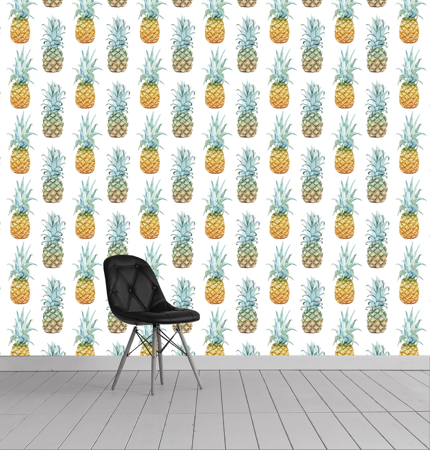 queence Vinyltapete »Phoebe«, bedruckt-tropisch, 90x250cm, selbstklebend, kinderleichte Anbringung, Sticker